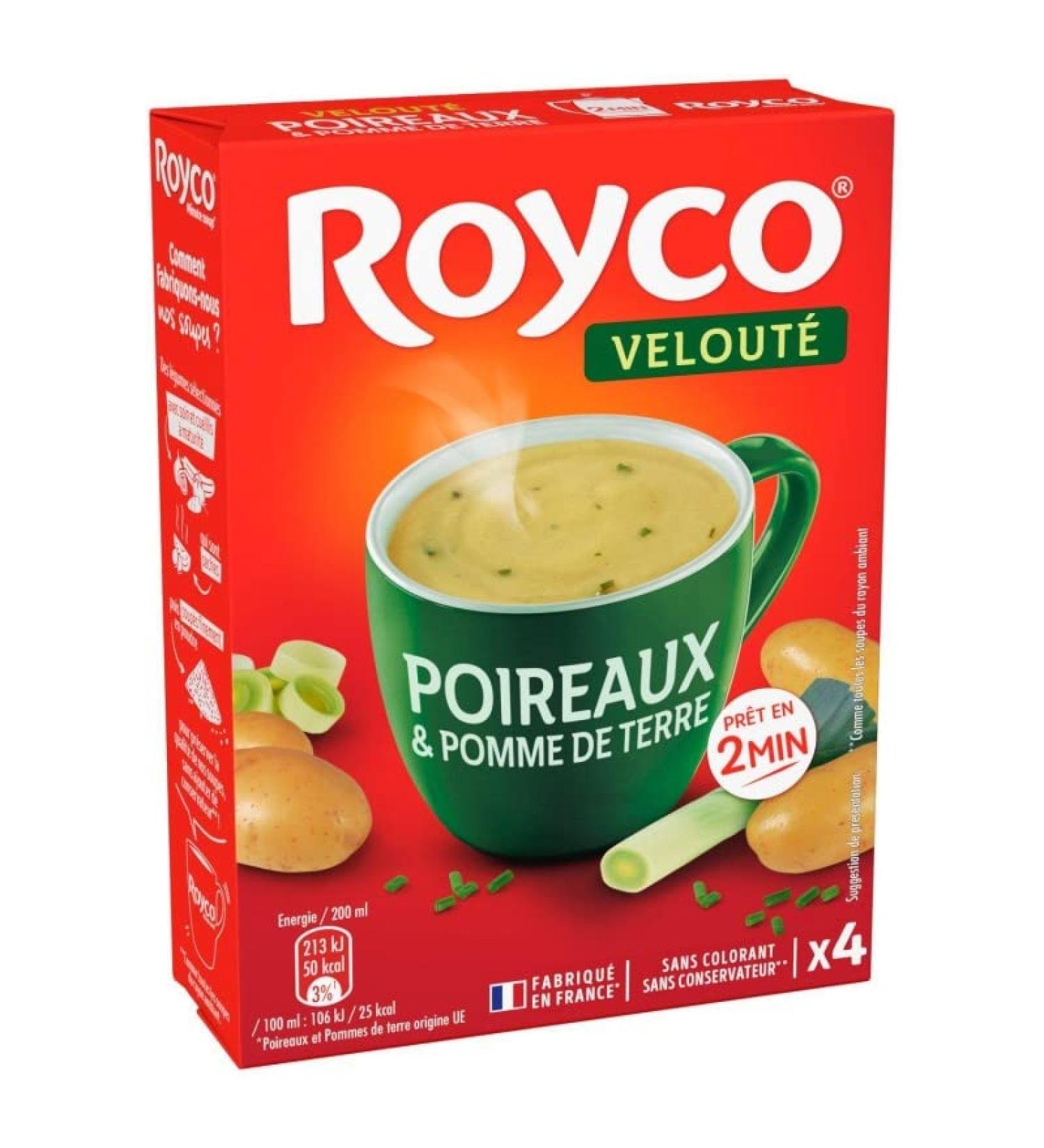  G n rique Royco - Authentic Leek and Potato Velout - Easy and Delicious Preparation - 54g - Pack of 4 - Buy Online on GoSupps.com