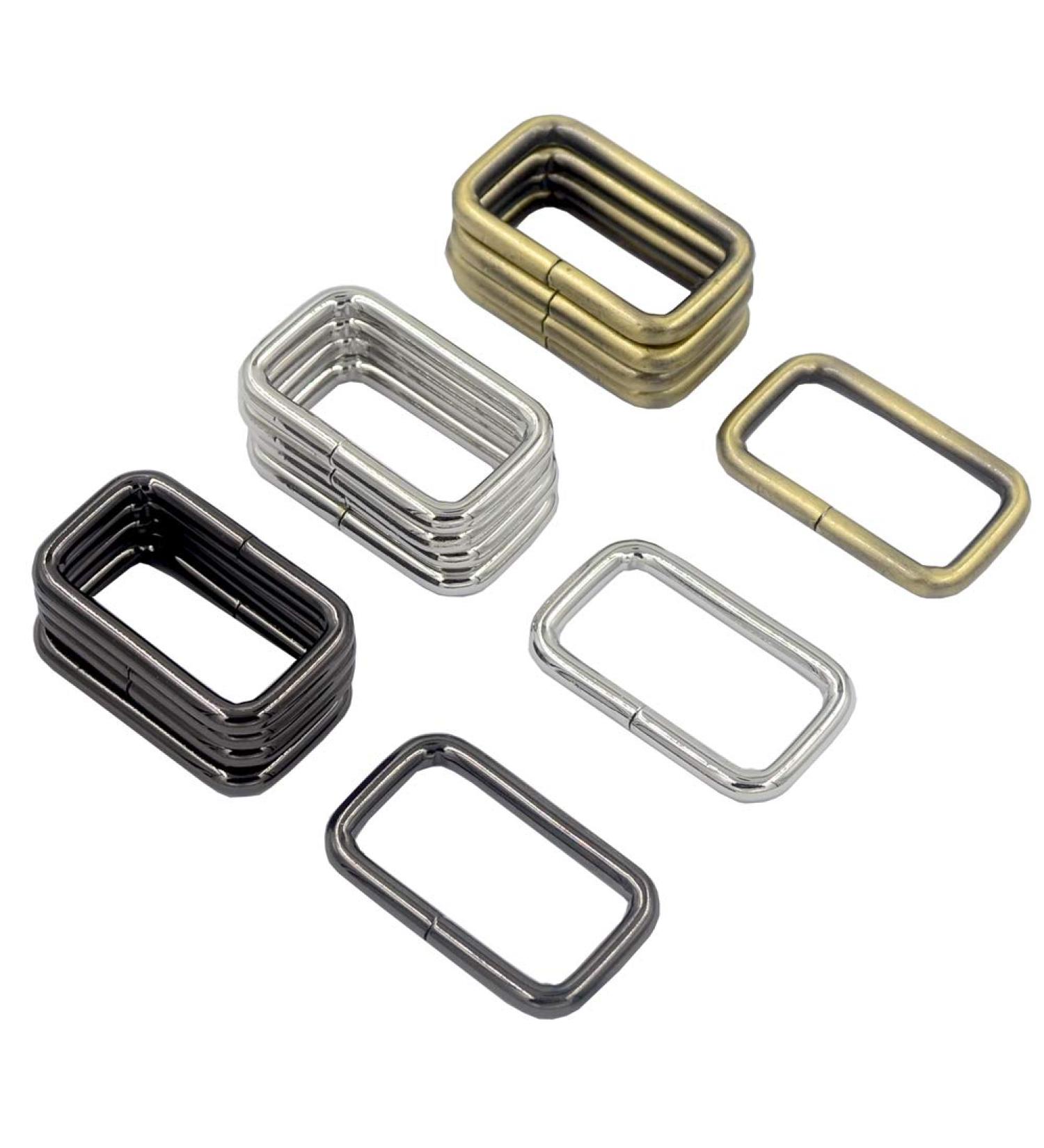 DGOL 15pcs 1-1/2 inch Metal Belt Square Ring Clasp Hook Buckles in 3 Colors - Strong Fastener for Webbing Strap - Buy Online on GoSupps.com
