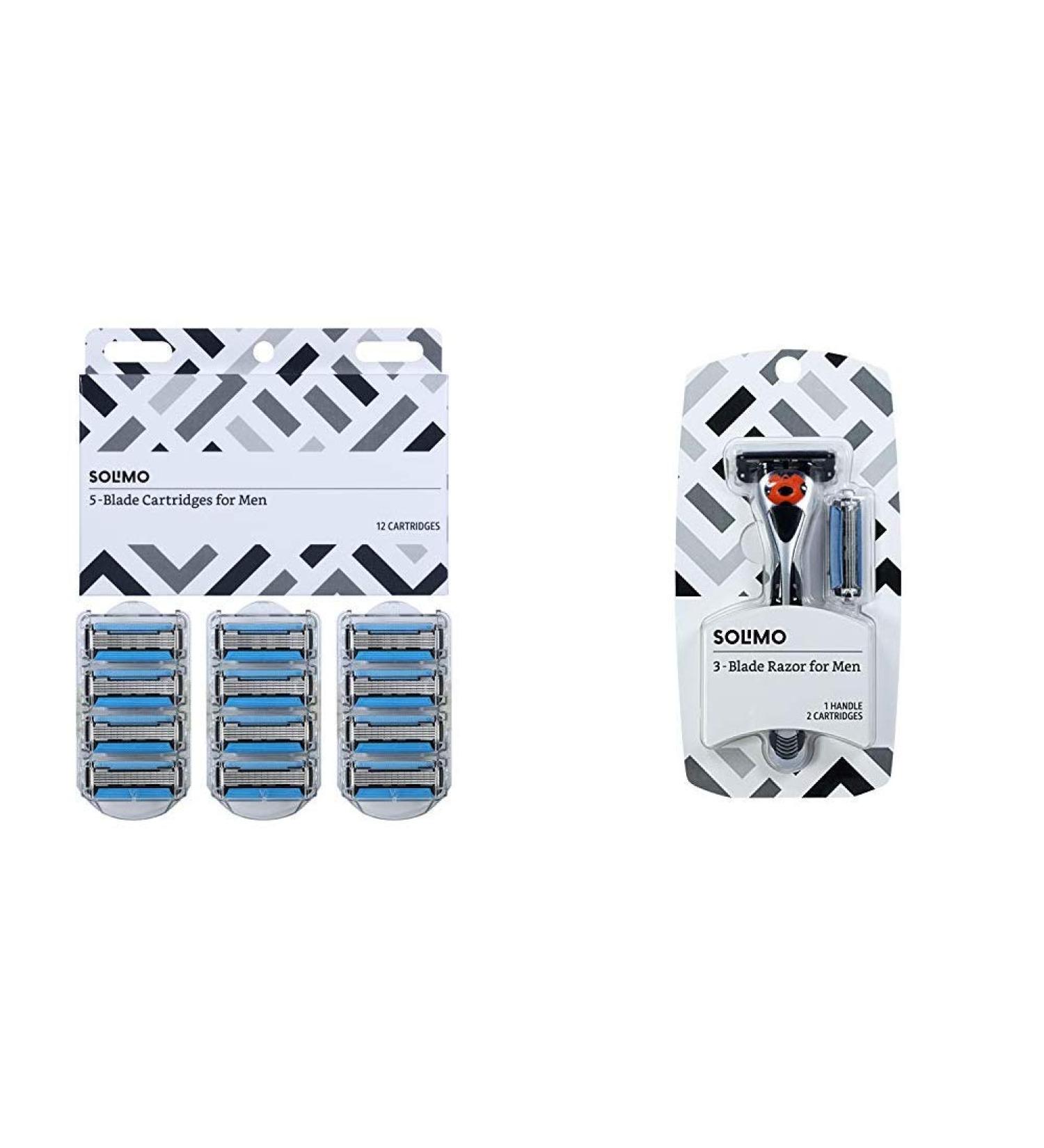 Solimo Men's Razor Refills 12-Pack + MotionSphere Razor with Dual Lubrication - 2-Pack - Buy Online on GoSupps.com