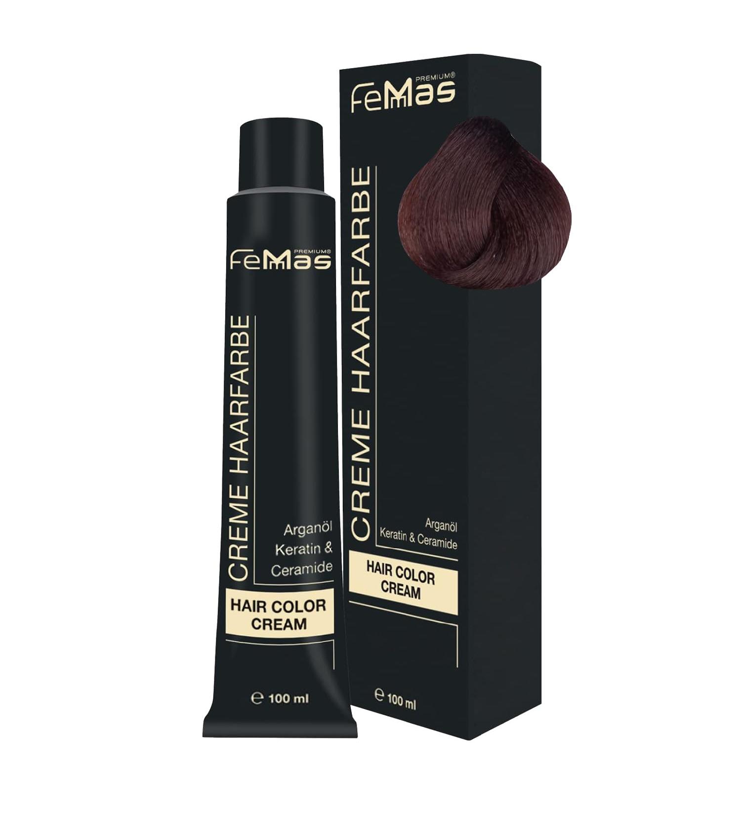 Buy Femma's Dark Blonde Mahogany Amber 6.58 Hair Color | Professional Cream with Argan Oil & Keratin | Permanent Tint for Radiant Results | 100 ml - Buy Online on GoSupps.com