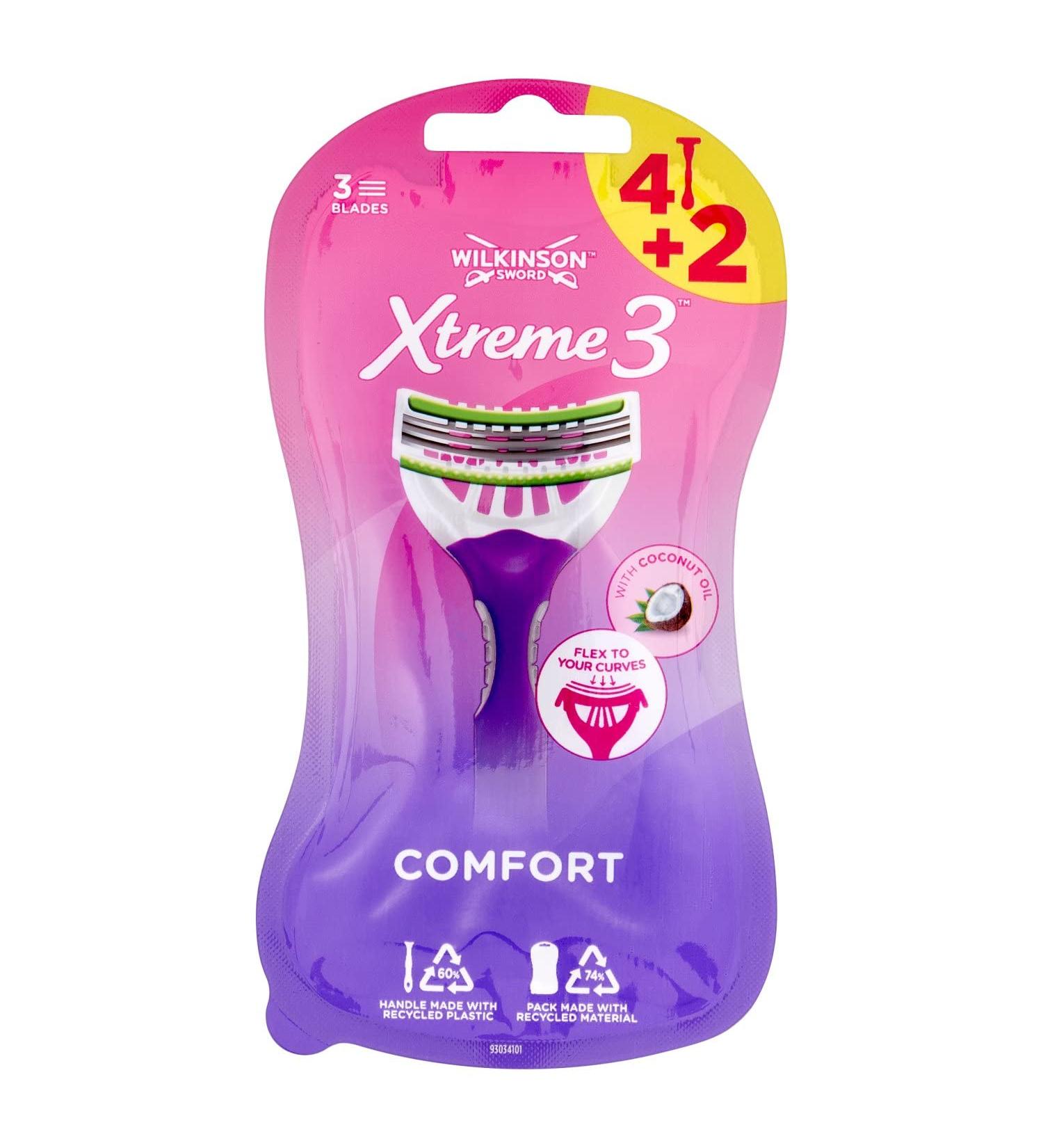Buy Wilkinson Sword Xtreme 3 Comfort 4+2 - Best Price for International Shipping | High-Quality Razors - Buy Online on GoSupps.com