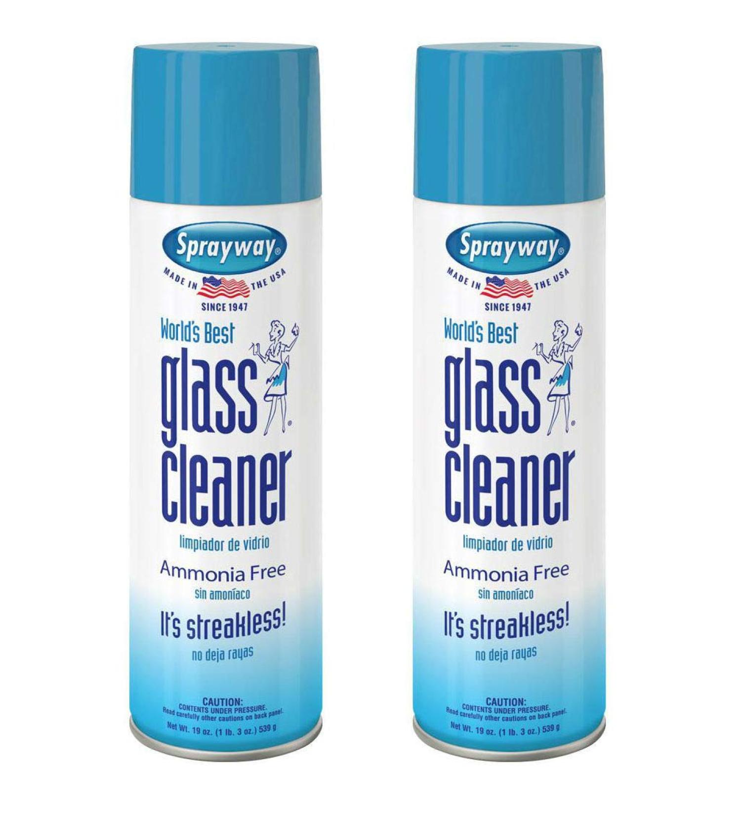 Sprayway, Glass Cleaner, 19 Oz Cans, Pack of 2