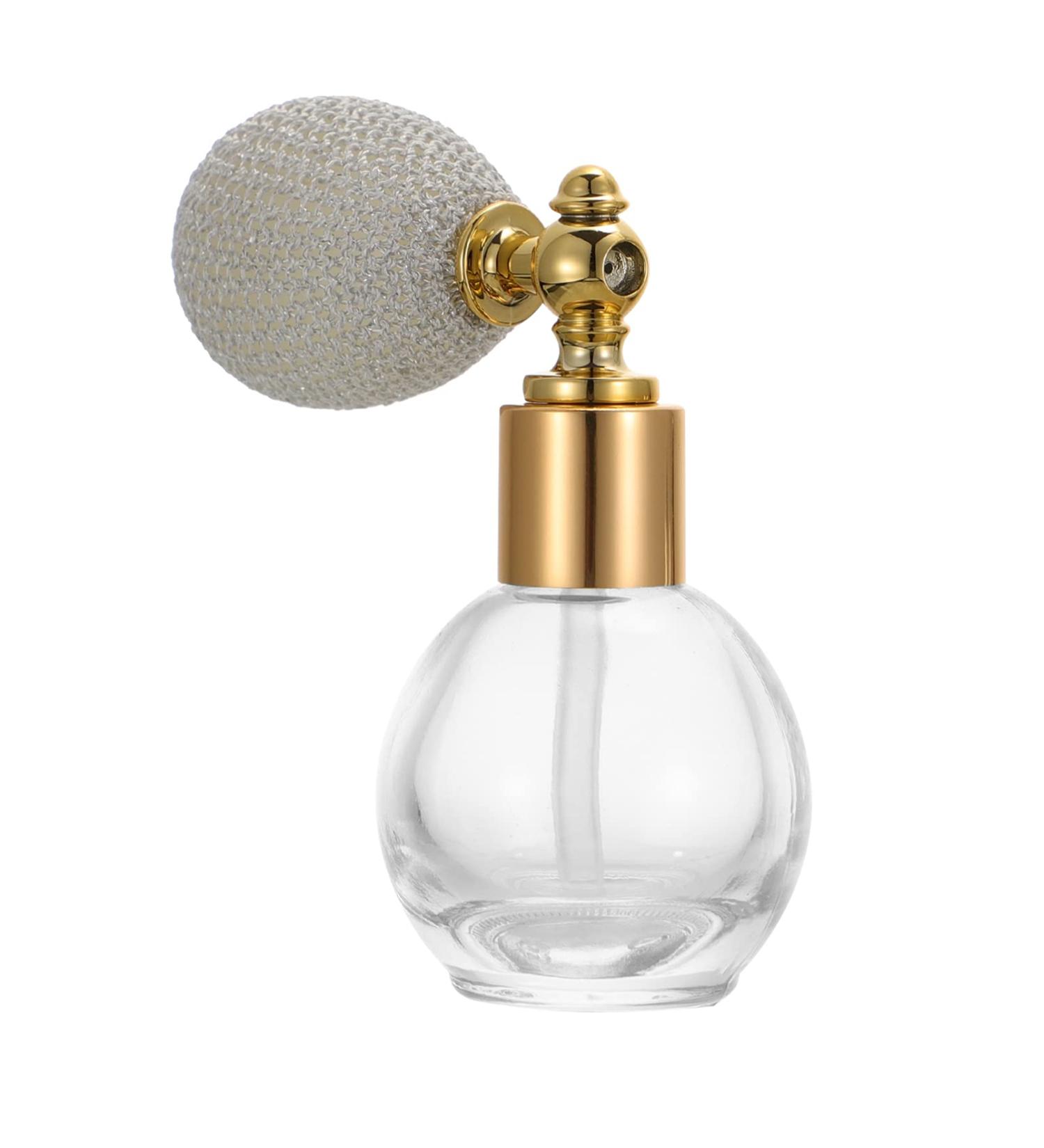 Beaupretty Vintage Glass Spray Bottles - 10ML Refillable Perfume Bottles for Women | Clear Crystal Makeup Bulb | Portable Nebulizer - Buy Online on GoSupps.com
