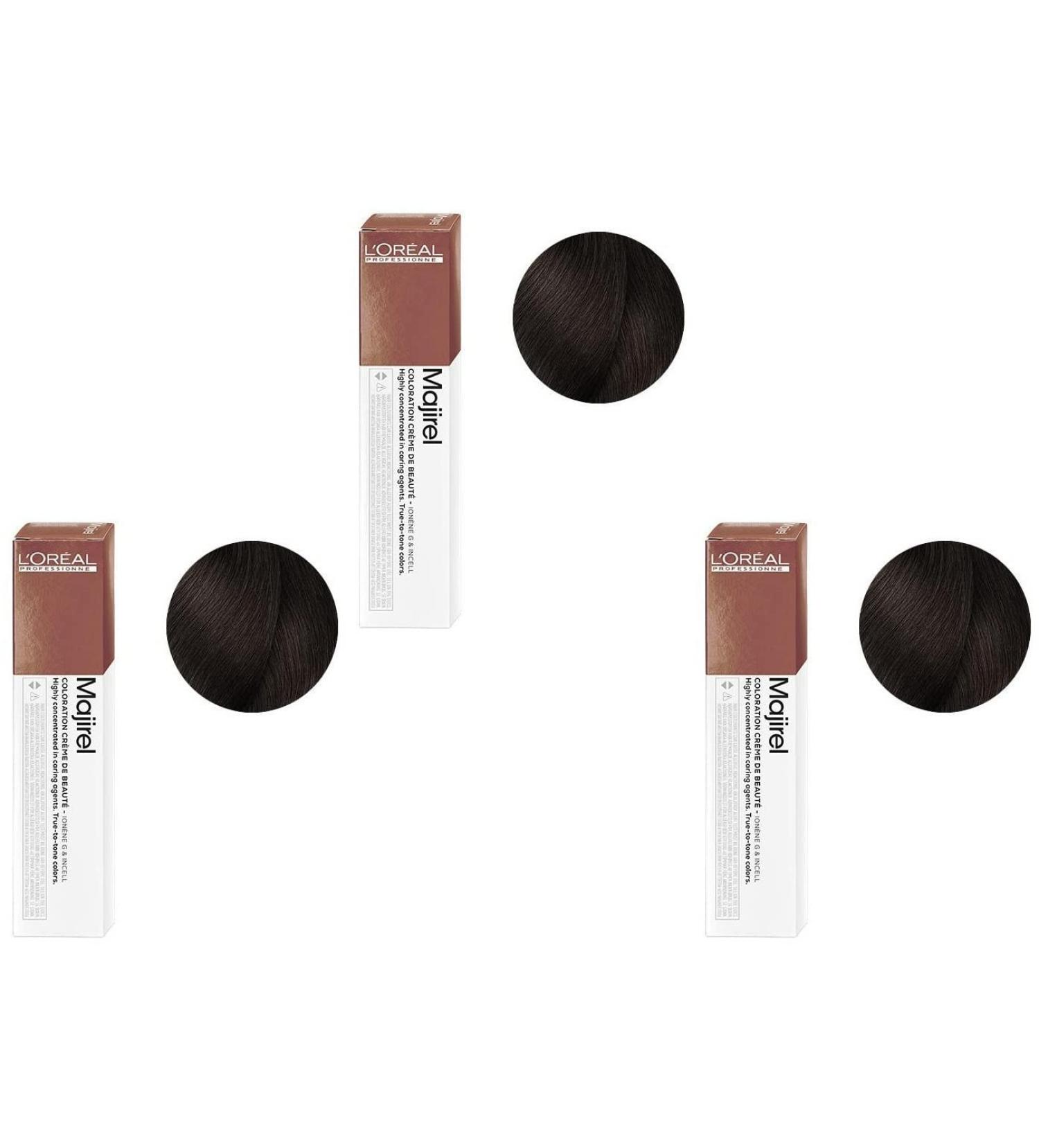 L'Oréal Professionnel Majirel (Majirel 4.35 Golden Mahogany Brown, pack of 3 (3 x 50ml))