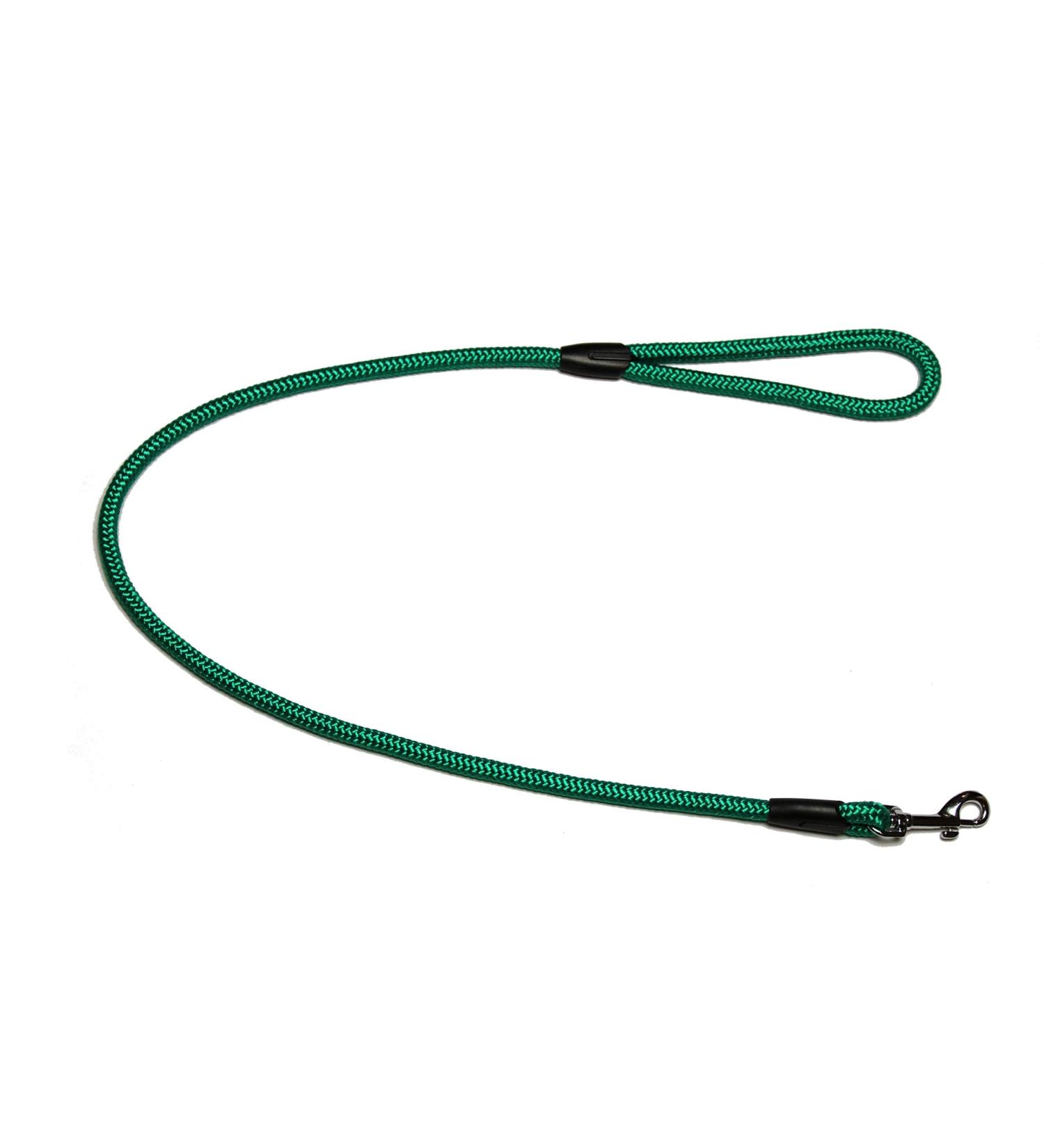 Leash - Rope leash with hand loop Basic 10mm 27 colours 7 lengths (1.00 m green) 1.00 m green