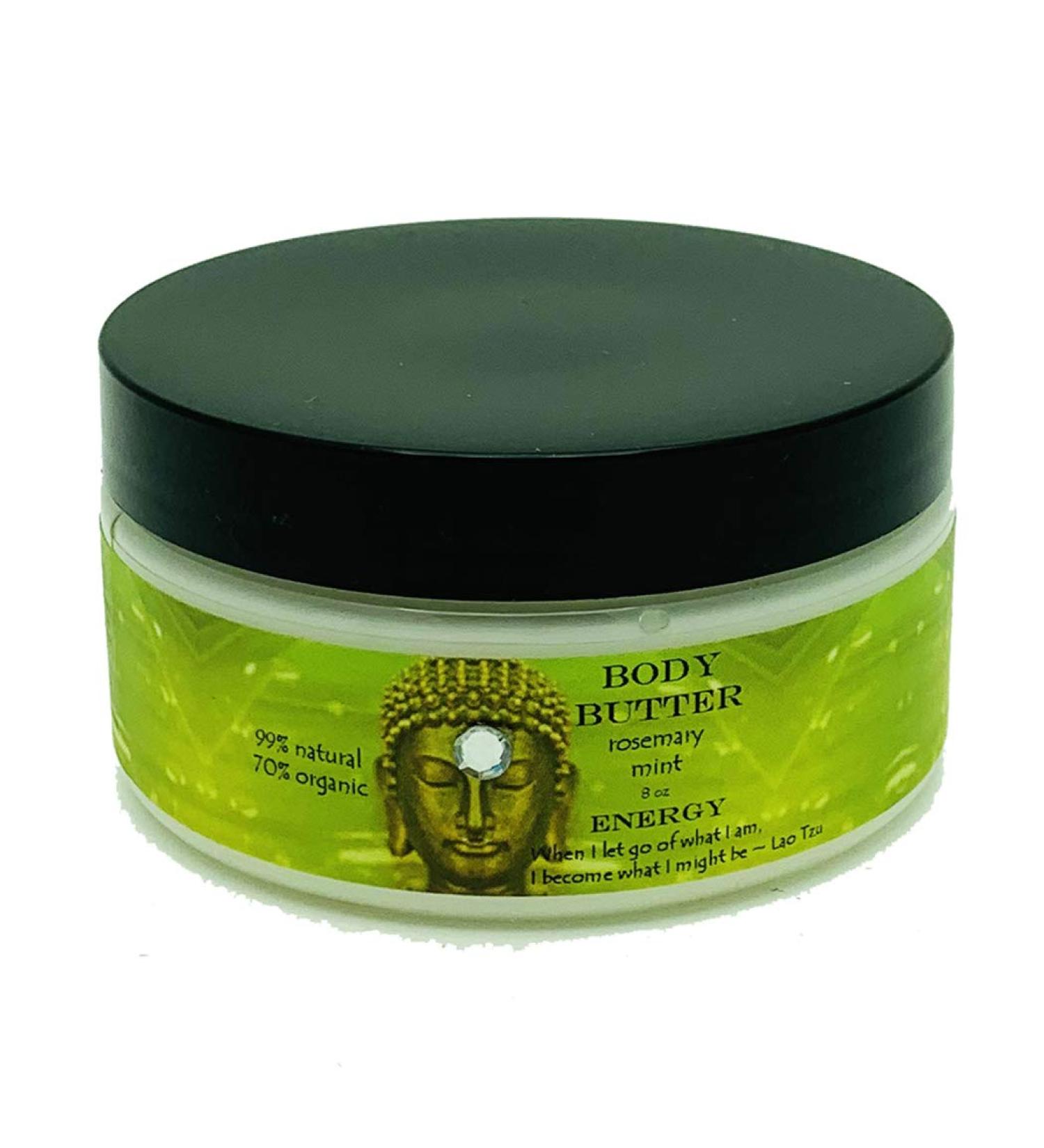 8 oz Buddhalicious Organic Body Butter Energy