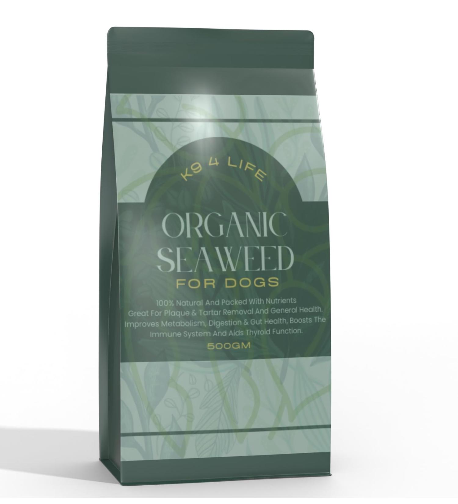 Organic Seaweed for Dogs - 500g Herbal Supplement Superfood Additive | Multi-Benefits - Buy Online on GoSupps.com