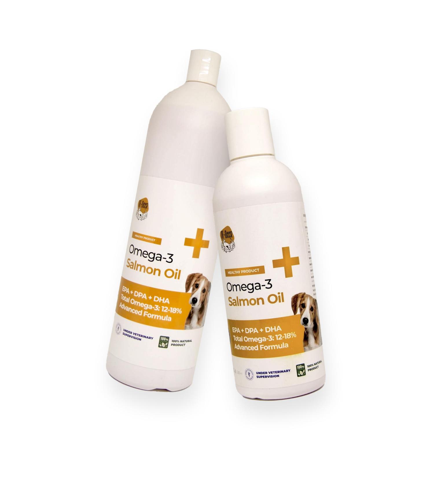 RF-Deer - Norwegian Salmon Oil for Dogs Cats and Horses 1 Liter - 1 piece - Omega-3 Fish Oil Health Joints Digestion - 2 in 1 Pump Bottle Dark Anti-Oxidation Flip Top - Buy Online on GoSupps.com