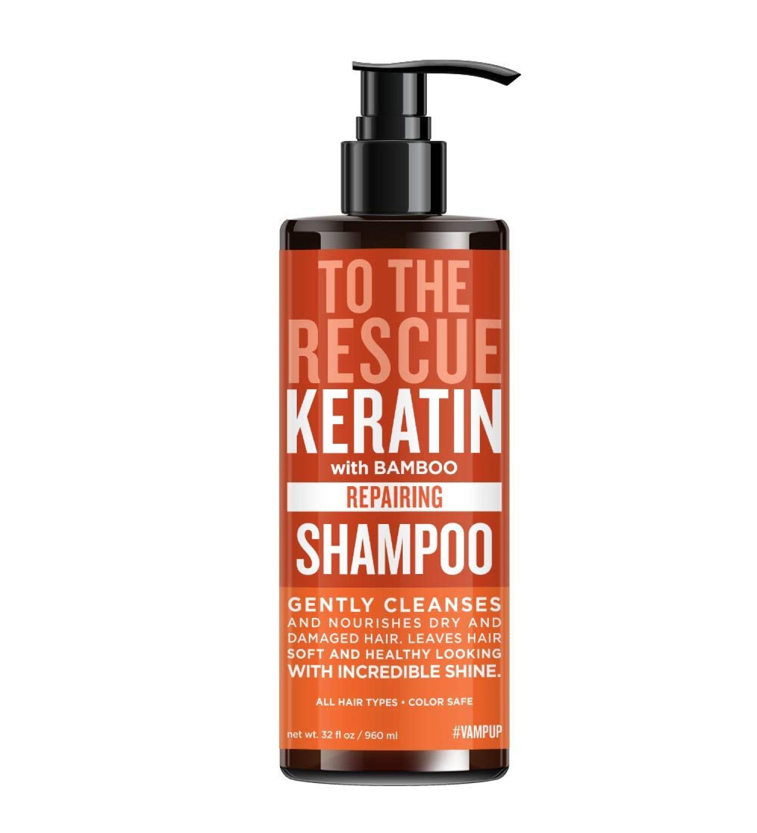 #VAMPUP Keratin with Bamboo Repairing Shampoo 960 ml