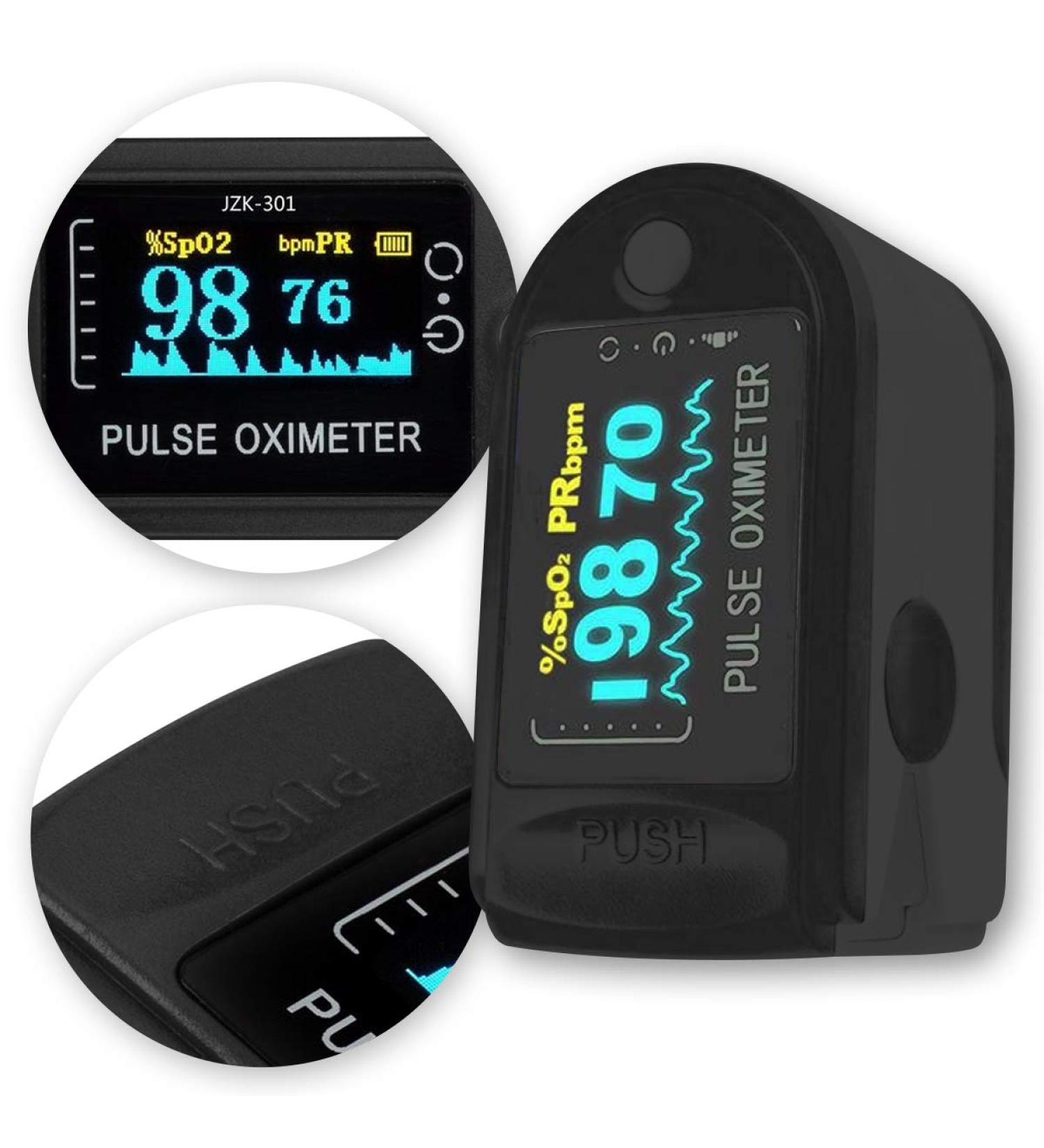 Buy NAmobile Finger Pulse Oximeter - Accurate Blood Oxygen & Heart Rate Monitor | Fast International Shipping - Buy Online on GoSupps.com