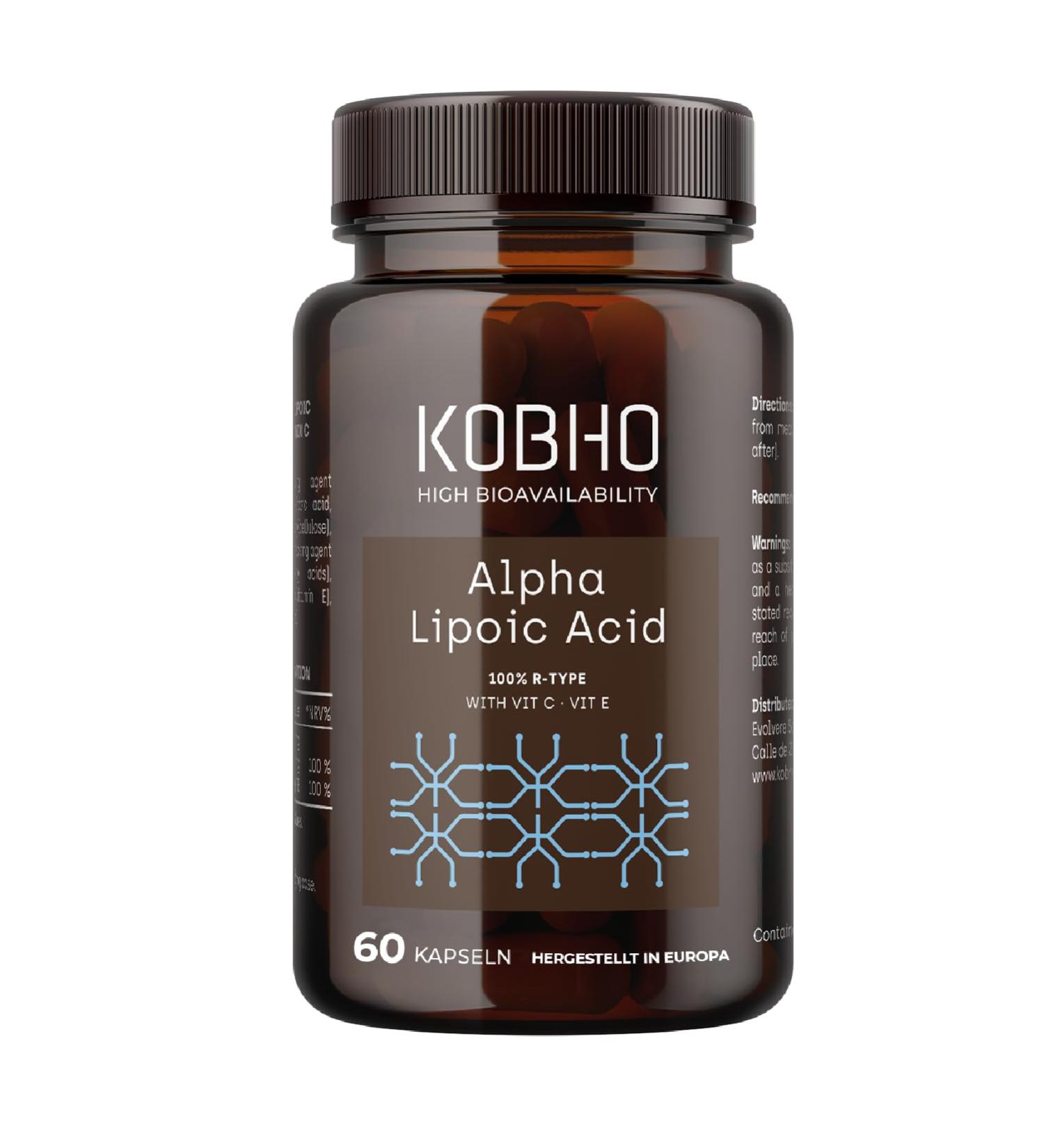 R Alpha Lipoic Acid - Strong Antioxidants with Vitamins C & E | Cholesterol & Sugar Control | AppetiMmer | Anti-Inflammatory | Vegan | 60 Capsules - Buy Online on GoSupps.com