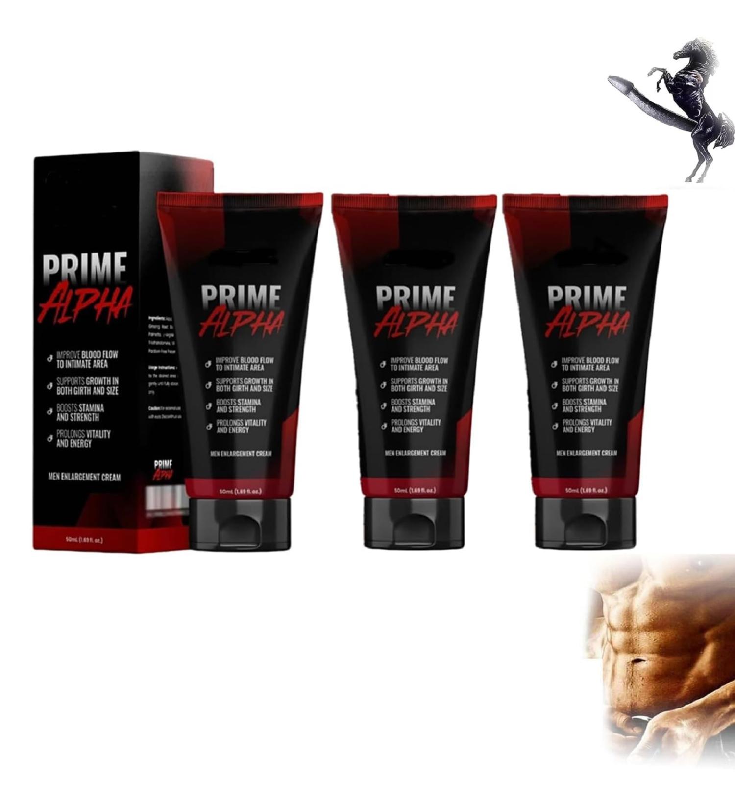 Prime Alpha Men Max Cream 2025 New Advanced Formula Men Max Cream 1.69 Oz Prime Alpha for Male Thicker Longer Strong (red-black 3PCS) red-black 1.69 Fl Oz (Pack of 3) - Buy Online on GoSupps.com
