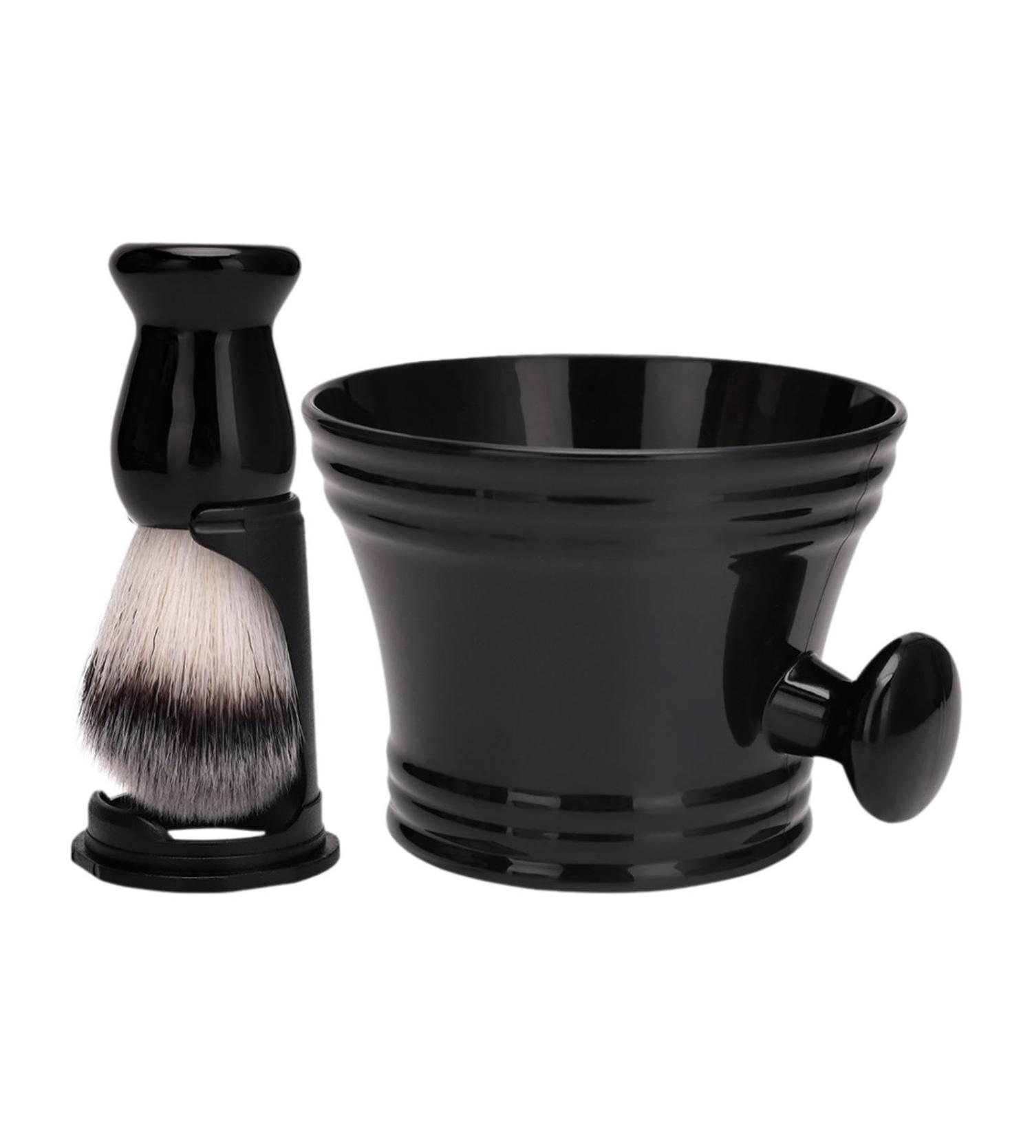 Milageto Razor & Shaving Brush Set - Portable Razor Cup & Soap Brush Perfect Gift for Father s Day | International Shipping Available - Buy Online on GoSupps.com