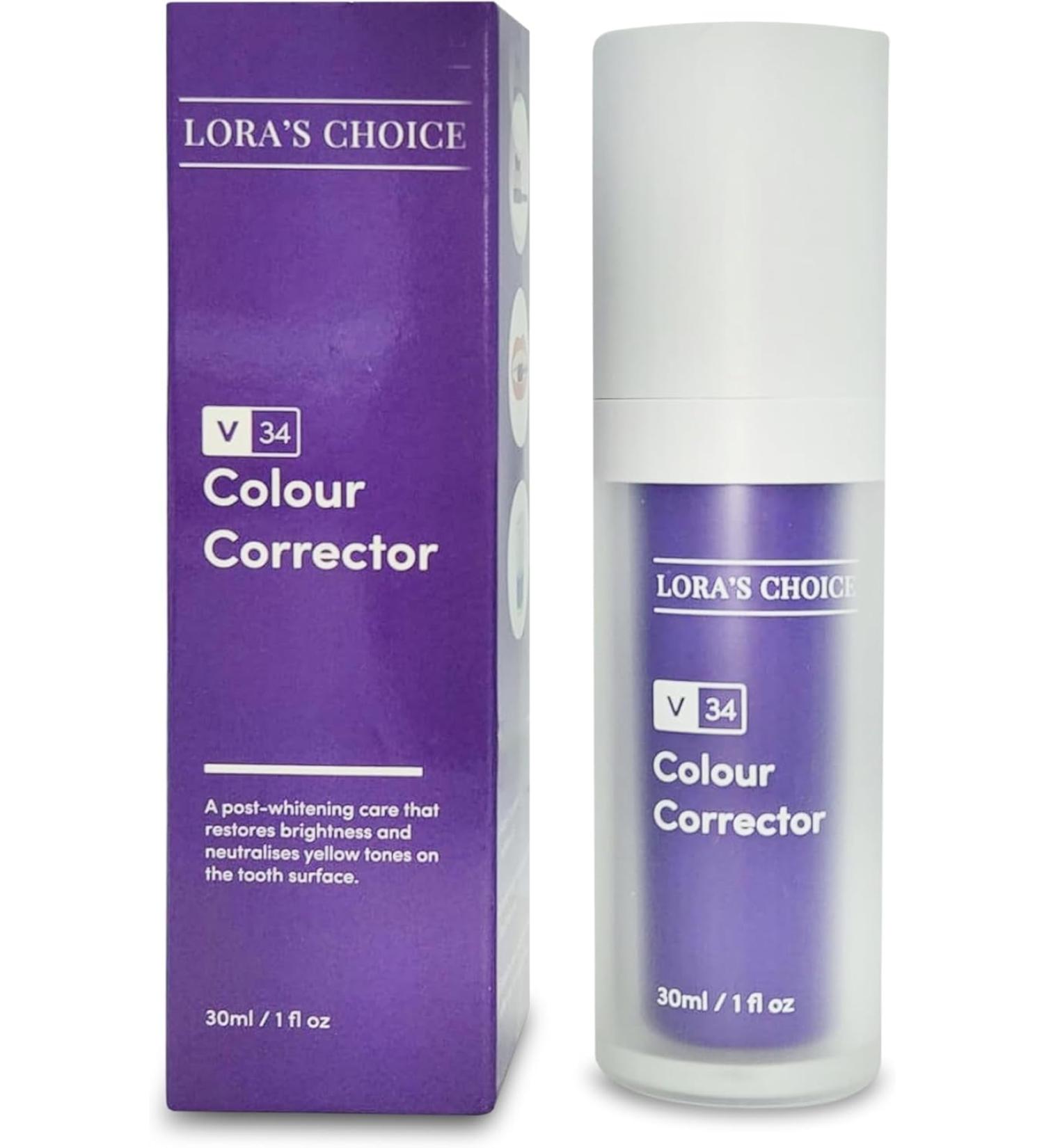 GOODY 2'S Lora Choice V34 Purple Toothpaste Tooth Stain Concealer & Whitening Booster Color Correcting Serum for Brighter Smile Enamel Safe Formula 30ml - Buy Online on GoSupps.com