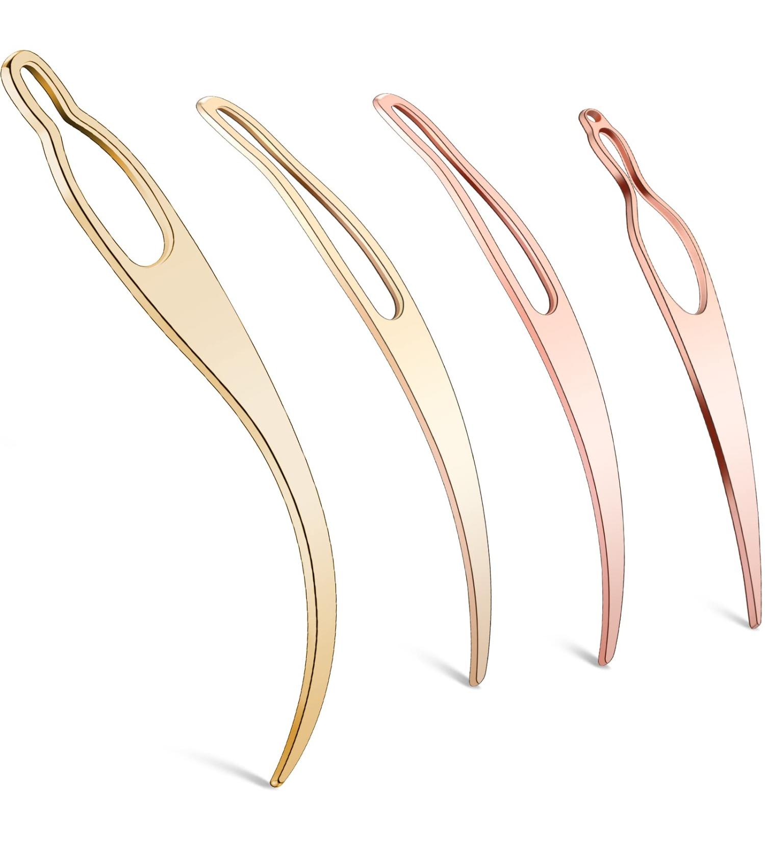 WILLBOND 4 Pieces Sisterlock Retighten Tool Dreadlock for Hair Crochet Needle Loc Dreads Dread Extensions Styling Tools Maintenance (Rose Gold Gold) - Buy Online on GoSupps.com