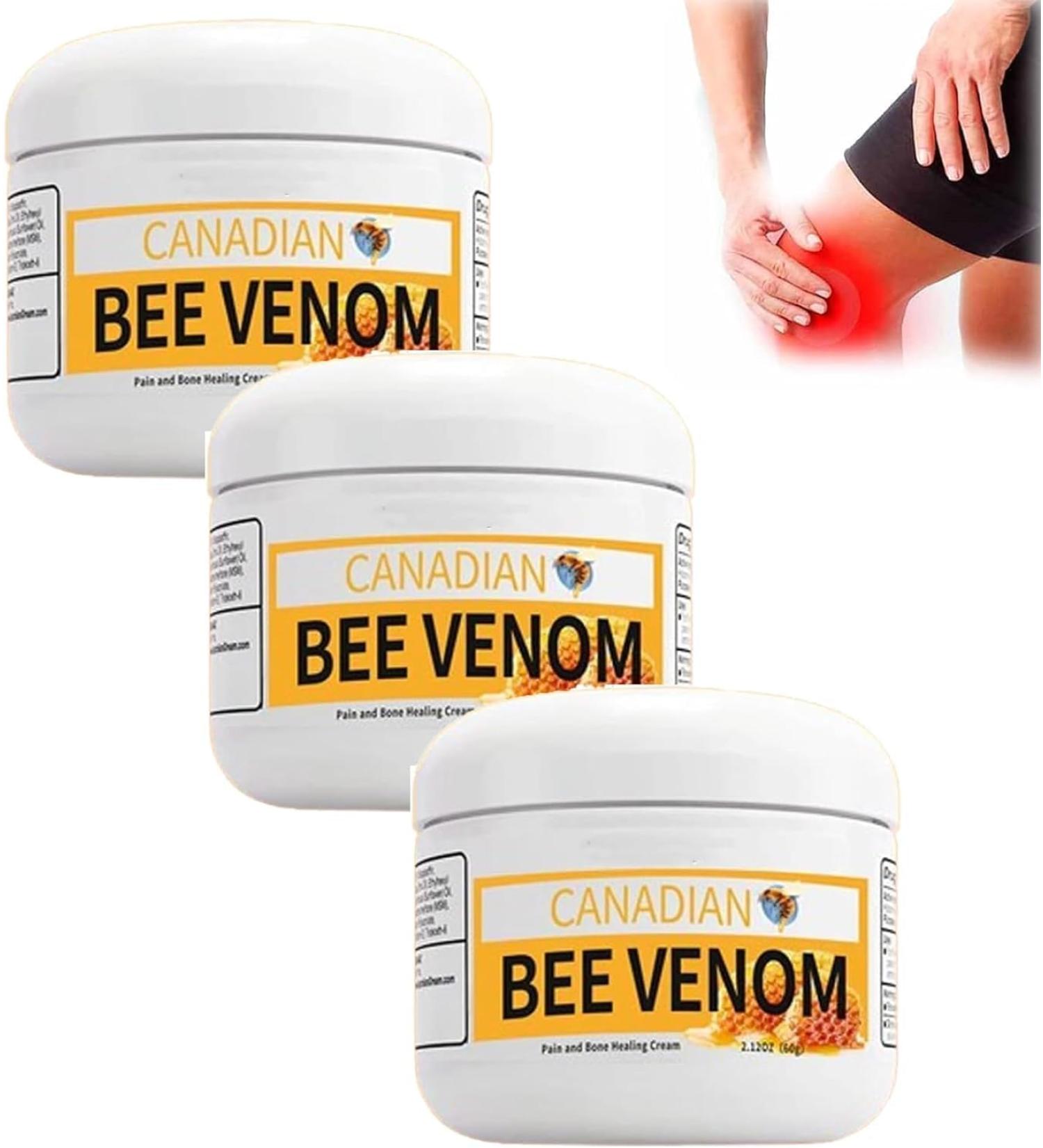 3PCS Bostore Canadian Bee Venom Alleviating Bone Pain Cvreoz Australian Honey Bee Cream New Zealand Bee Venom Joint Relief Cream Joint Relief Gel Pain Relief Cream - Buy Online on GoSupps.com
