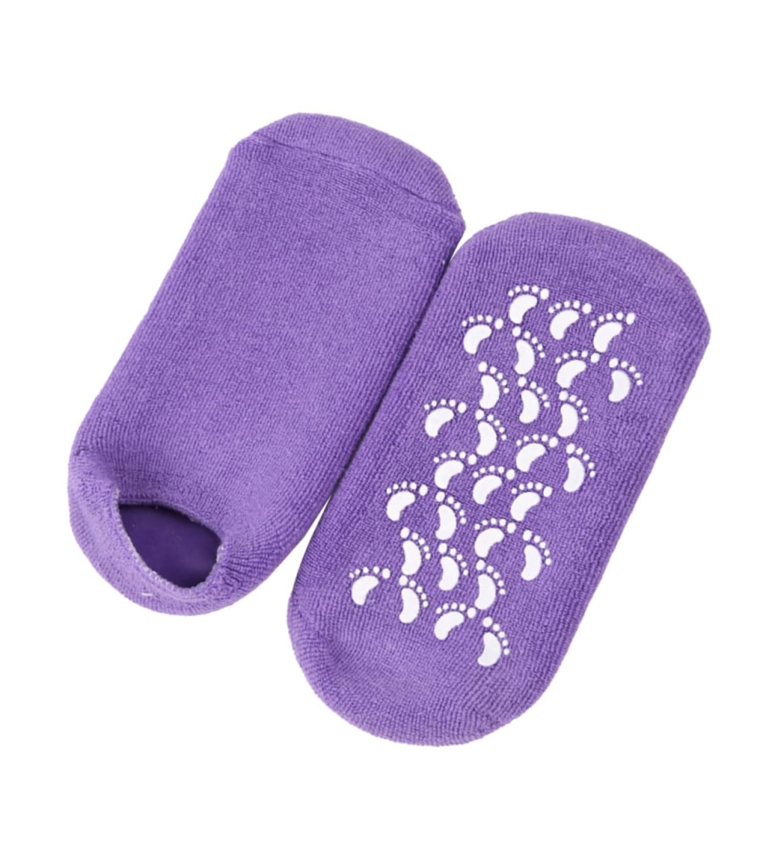 Healeved 1 Pair Cotton Sock Silicone Moisturizing Socks Womens Block Heels Dress Shoes for Women Heels Socks Cracked Heels Socks Womens+Pumps Purple Gel Spa Miss - Buy Online on GoSupps.com