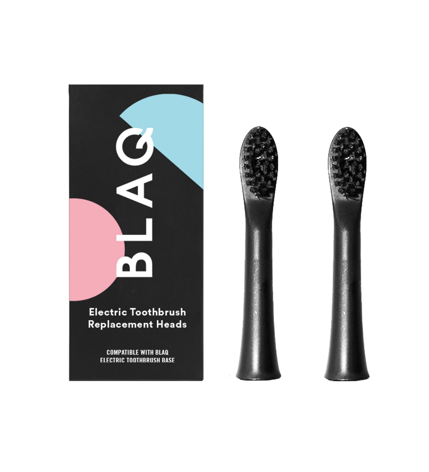 Blaq Electric Toothbrush Replacement Heads - Pack of 2 | Sonic Toothbrush Refill for Optimal Plaque Control - Buy Online on GoSupps.com
