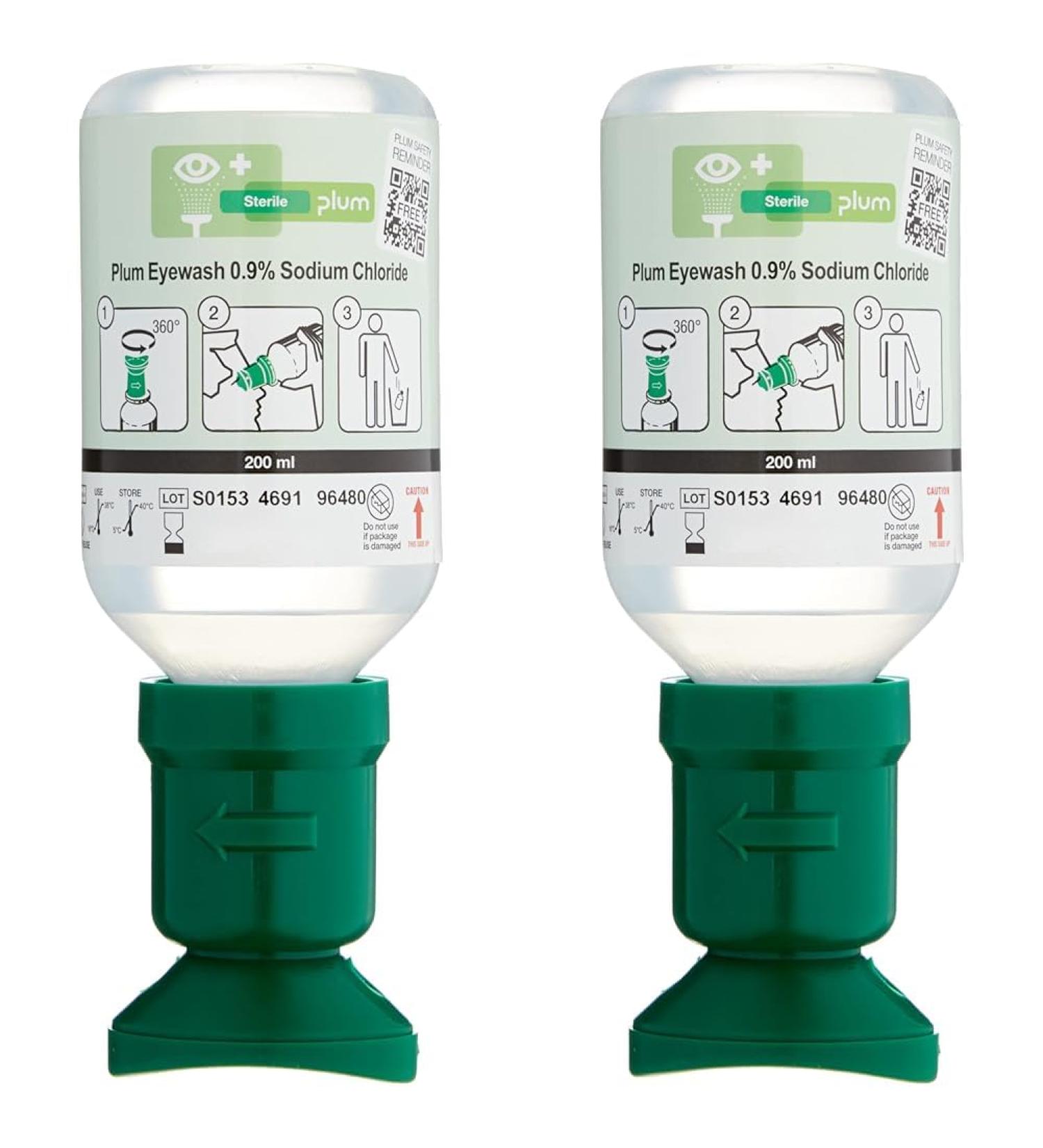 Plum 4691 Eyewash Solution 200 ml (Pack of 2) - Fast Rinsing Safe & Effective Eye Care | International Shipping Available - Buy Online on GoSupps.com