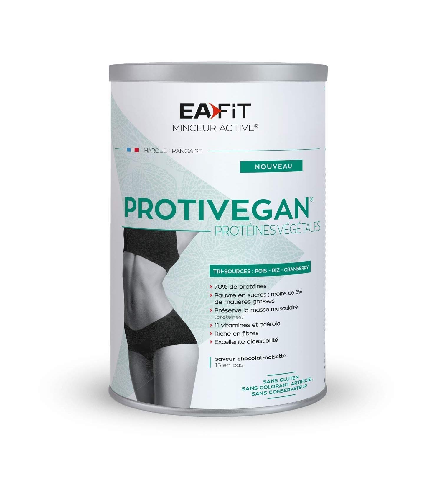 EAFIT Protivegan - Hazelnut chocolate - 450 g - 15 Vegetable protein snacks - Sorting sources - GLUTEN FREE - NO ARTIFICIAL C - Buy Online on GoSupps.com