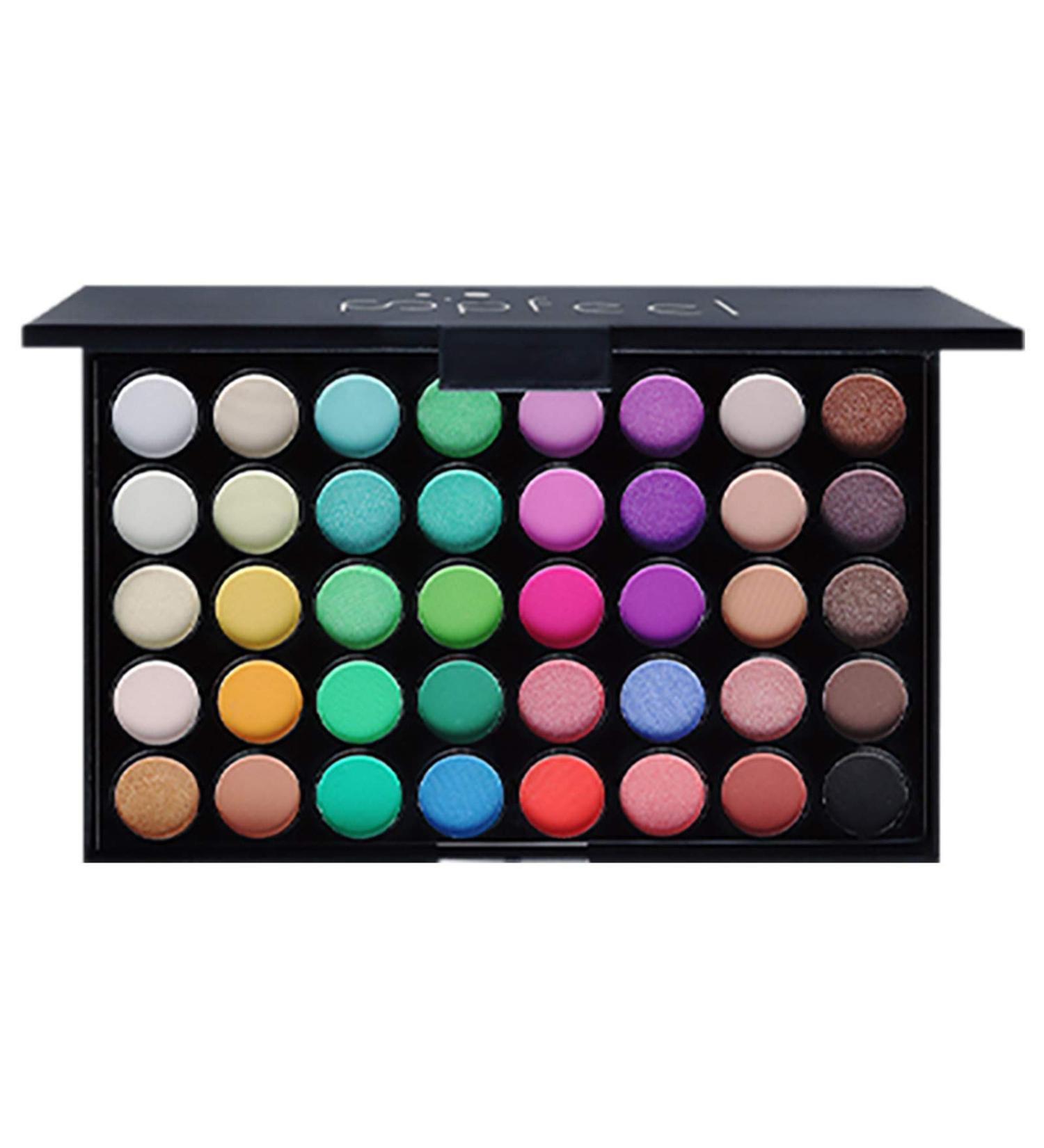 Highly Pigmented Eye Makeup Palette 40 Colors Matte Shimmer Metallic Eyeshadow Pallet Long Lasting Blendable Natural Colors Make Up for Eyes Shadows Cosmetics - Buy Online on GoSupps.com