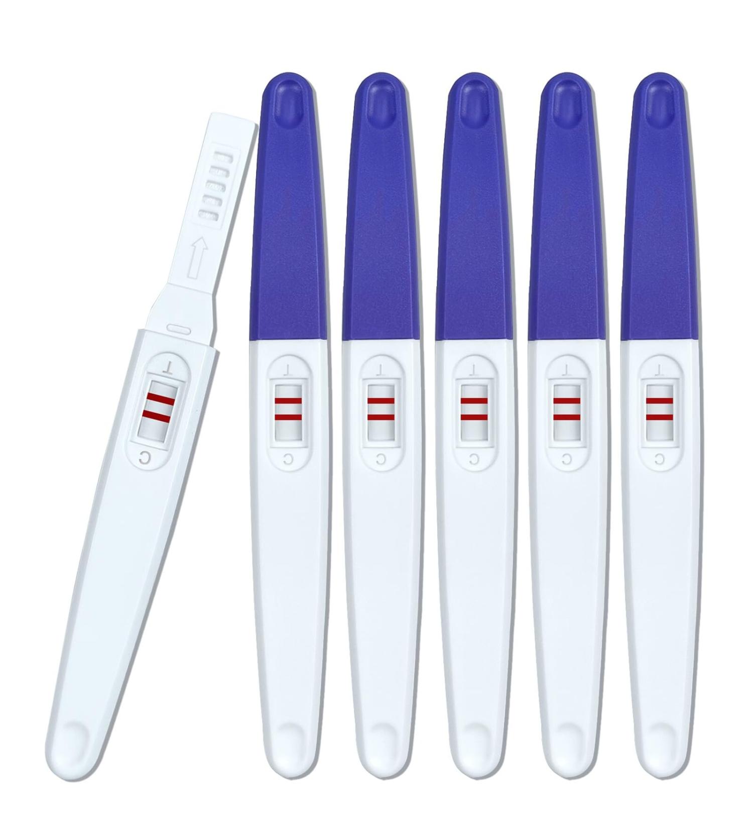 5-Pack Pregnancy Test Early Detection - Quick 3-Minute Results Blue Stick Test - Buy Online on GoSupps.com