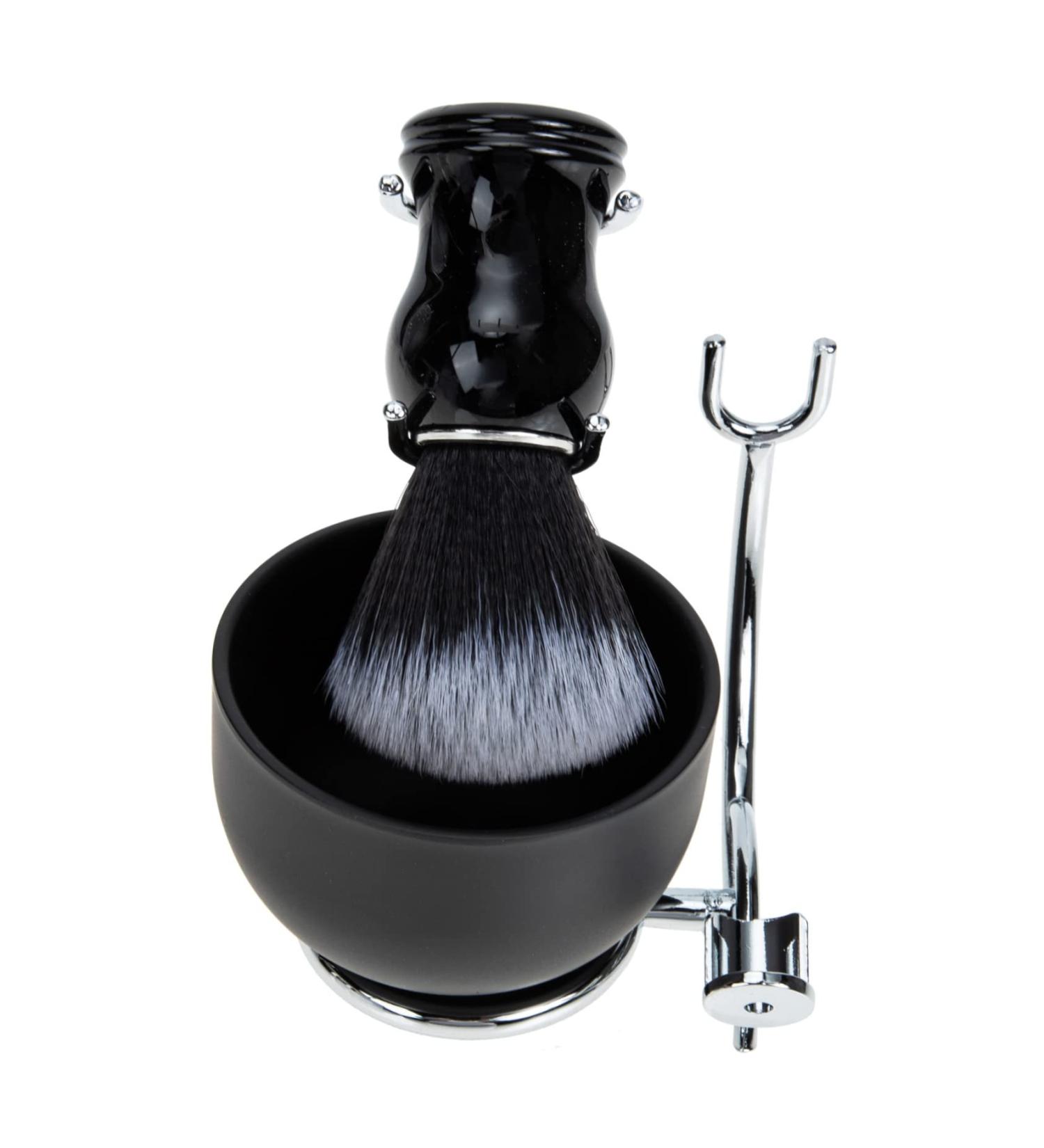 Angoily Men's Shaving Set - Razor Brush Bowl & Stand for Ultimate Grooming | Zinc Alloy Hair Care Kit - Buy Online on GoSupps.com