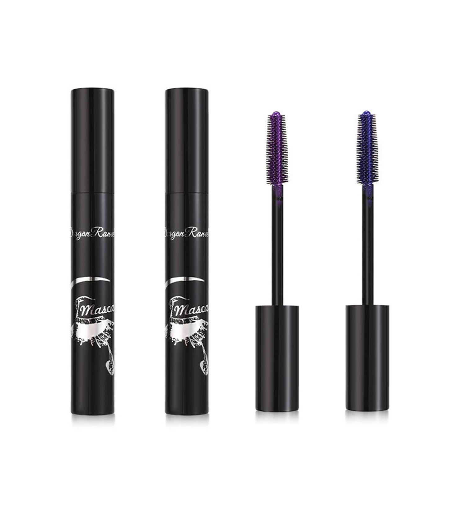 JCUGSBS 2Pcs Blue Purple 5D Telescopic Mascara for Eyelashes Waterproof Wearresistant Long Lasting Colored Mascara Voluminous Curling NonClumping Mascara False - Buy Online on GoSupps.com