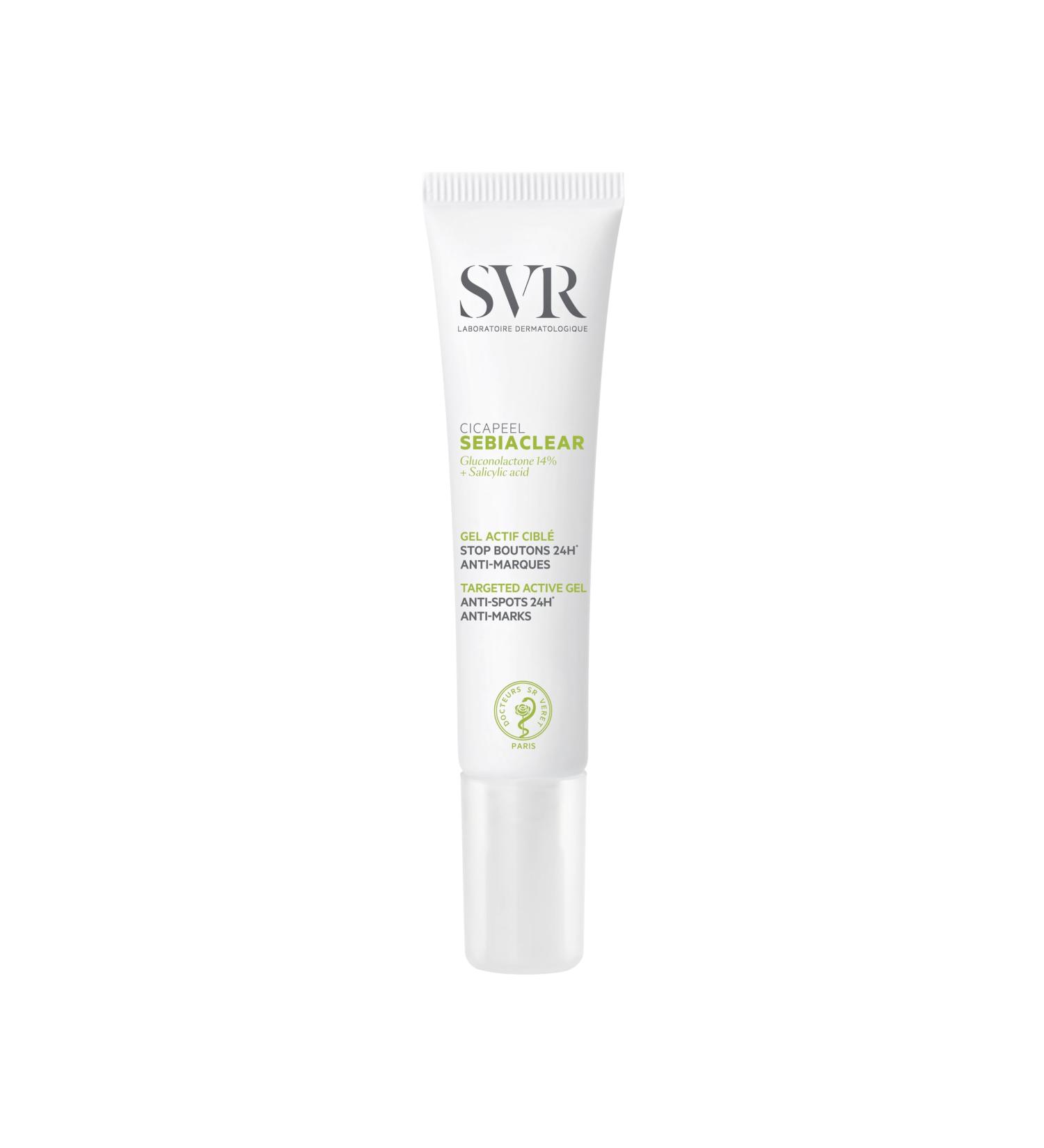 SVR - Cicapeel Sebiaclear - Anti-Imperfection 24-hour stop pimple and Anti-marks - For Sensitive Acne-Prone Skin - 15 ml Recycled Material Tube - Buy Online on GoSupps.com
