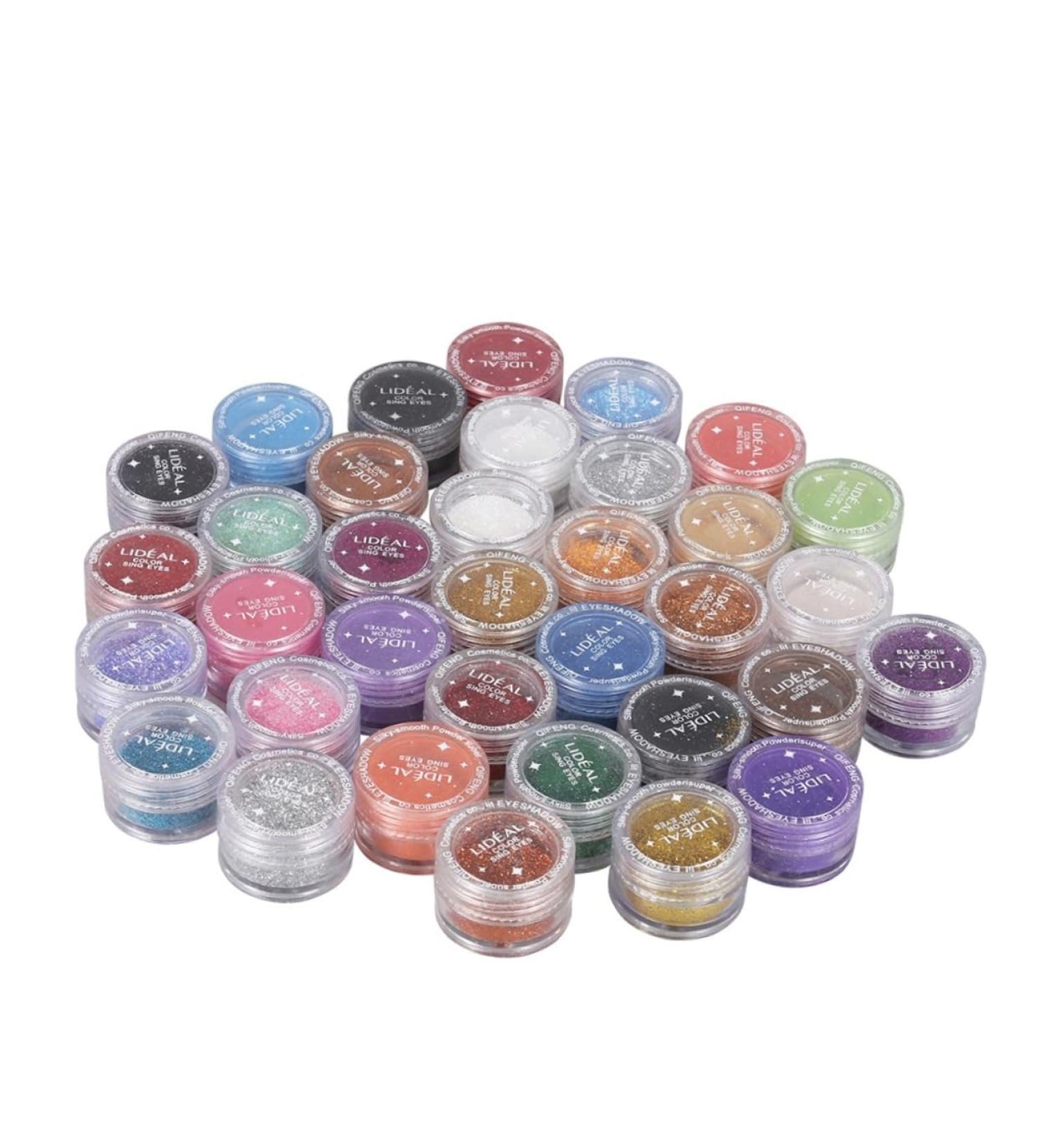 Didiseaon 30pc Eyeshadow Pigments Loose Eyeshadow Glitter Manicure Powder Eye Shadow - Buy Online on GoSupps.com