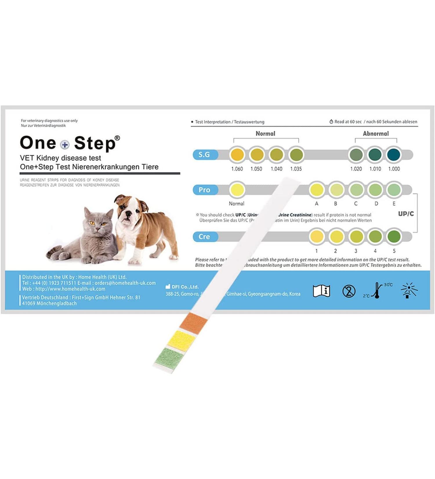 One+Step Cat Health Test - Quick Urine Kidney Check at Home - 1 Piece for Pet Health - Buy Online on GoSupps.com