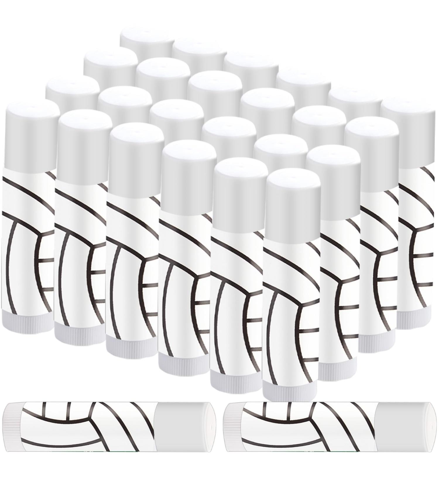 30Pcs Volleyball Lip Balm for Team Gifts Volleyball Party Favors Moisturizing Nourishing Lip Balm Gift Bulk Sports Lips Care for Players Teen Girls Men Women Sports Lovers Team Party Guest Supplies - Buy Online on GoSupps.com
