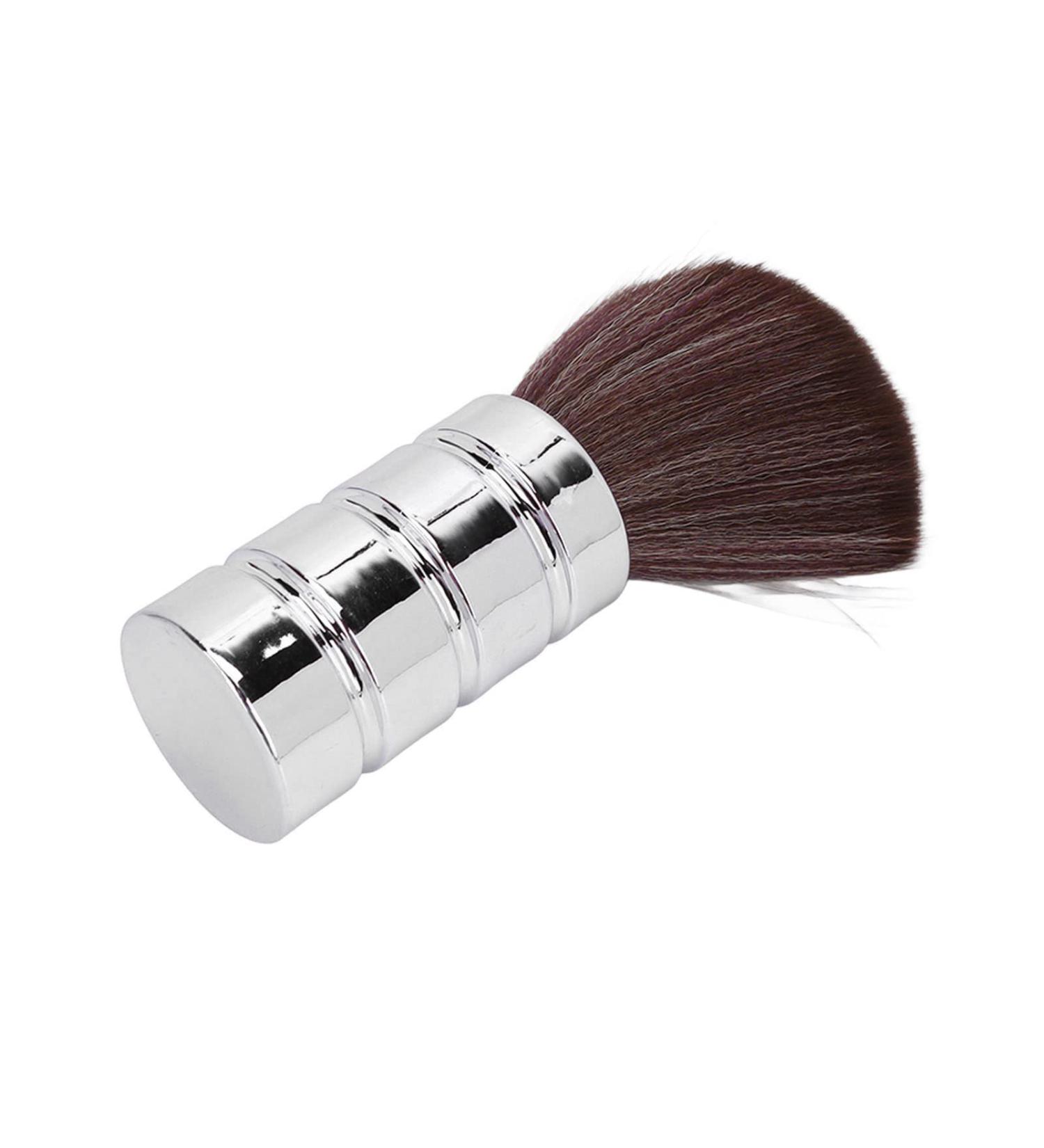Qukaim Hair Cutting Neck Duster Brush Barber Neck Duster Brush Professional Neck Cleaning Brush Soft Gentle Electroplated Silver - Buy Online on GoSupps.com