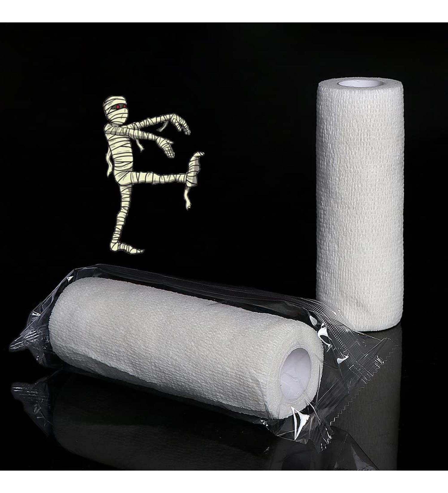 Buy Halloween Mummy Bandage Wrap - Self-Adhesive Gauze for Cosplay & Photography Props - 1 Roll - Buy Online on GoSupps.com