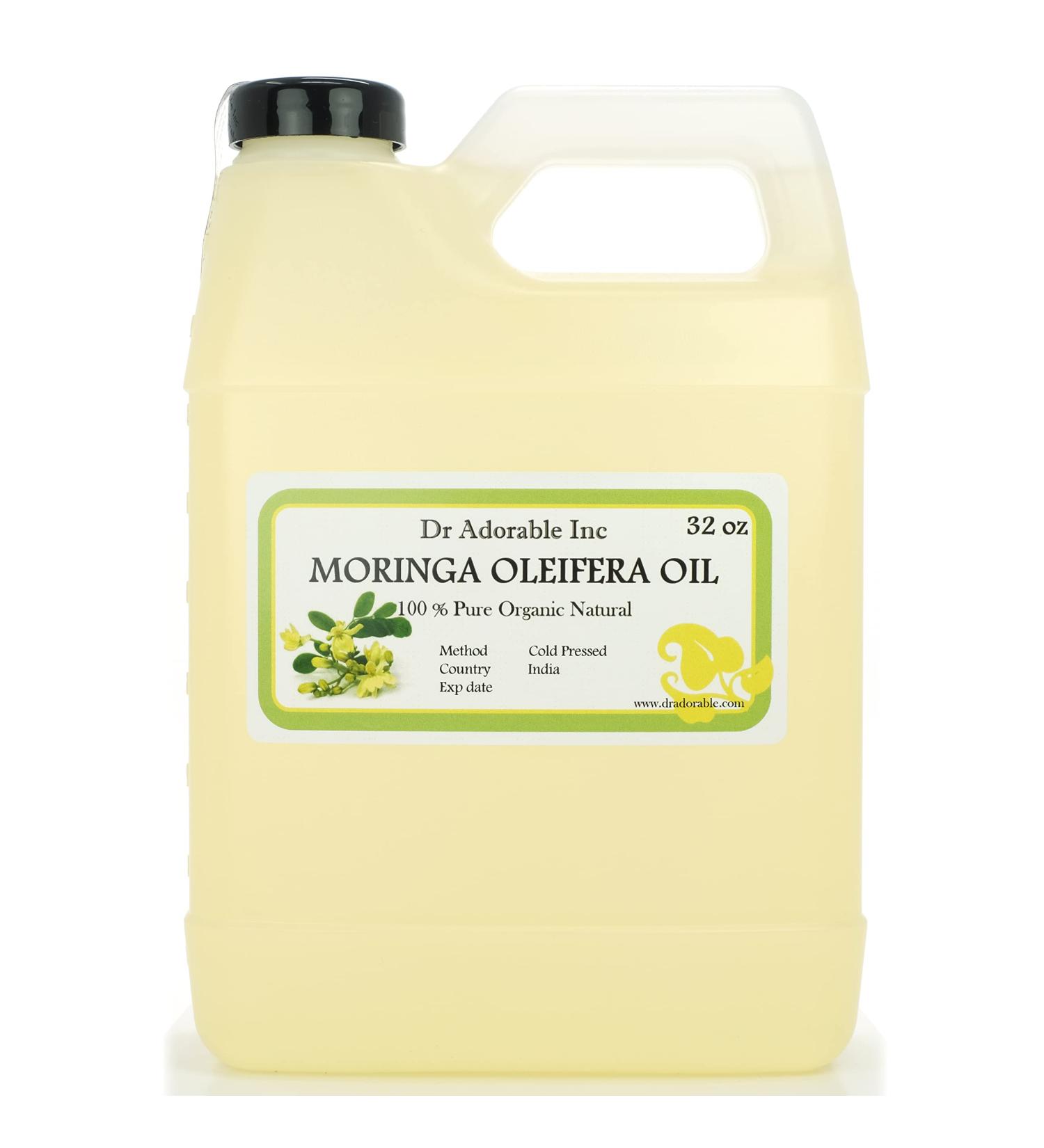 DR.ADORABLE Moringa OLEIFERA Oil 100% Pure Organic Cold Pressed - 32 oz/1 Quart - Buy Online on GoSupps.com