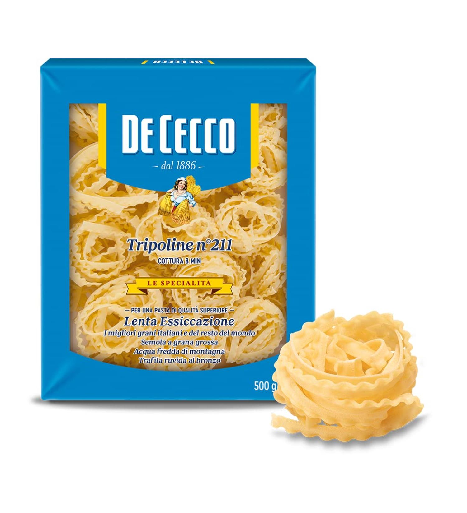 De Cecco De Cecco Tripoline Nidi Semolina - 1 box 500 g