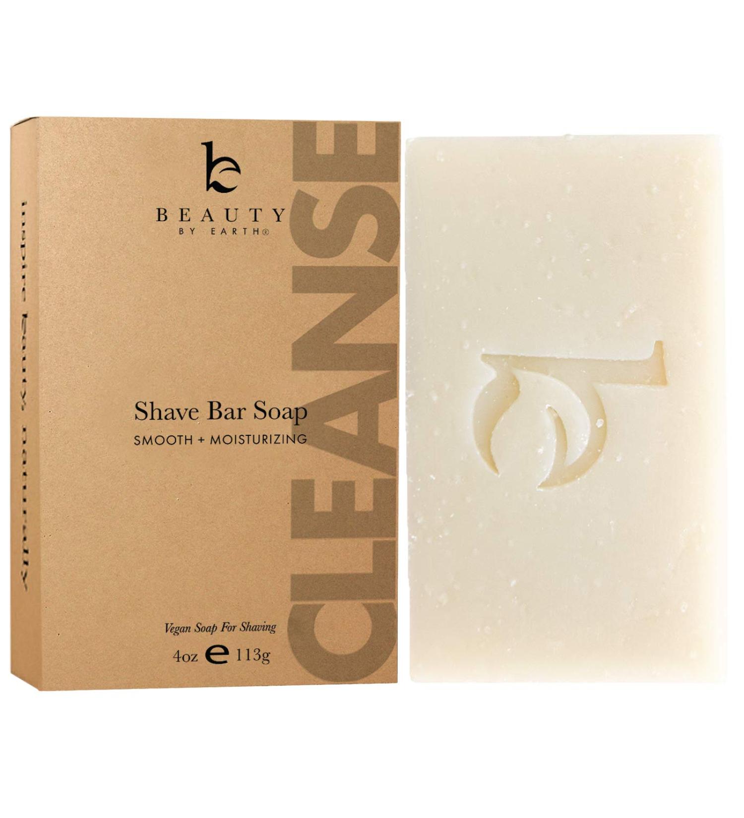 Organic Shea Butter Bar Soap for Shaving 4 oz - Foamy Lathering Vegan Soap for Face - Natural & Organic Ingredients - Buy Online on GoSupps.com