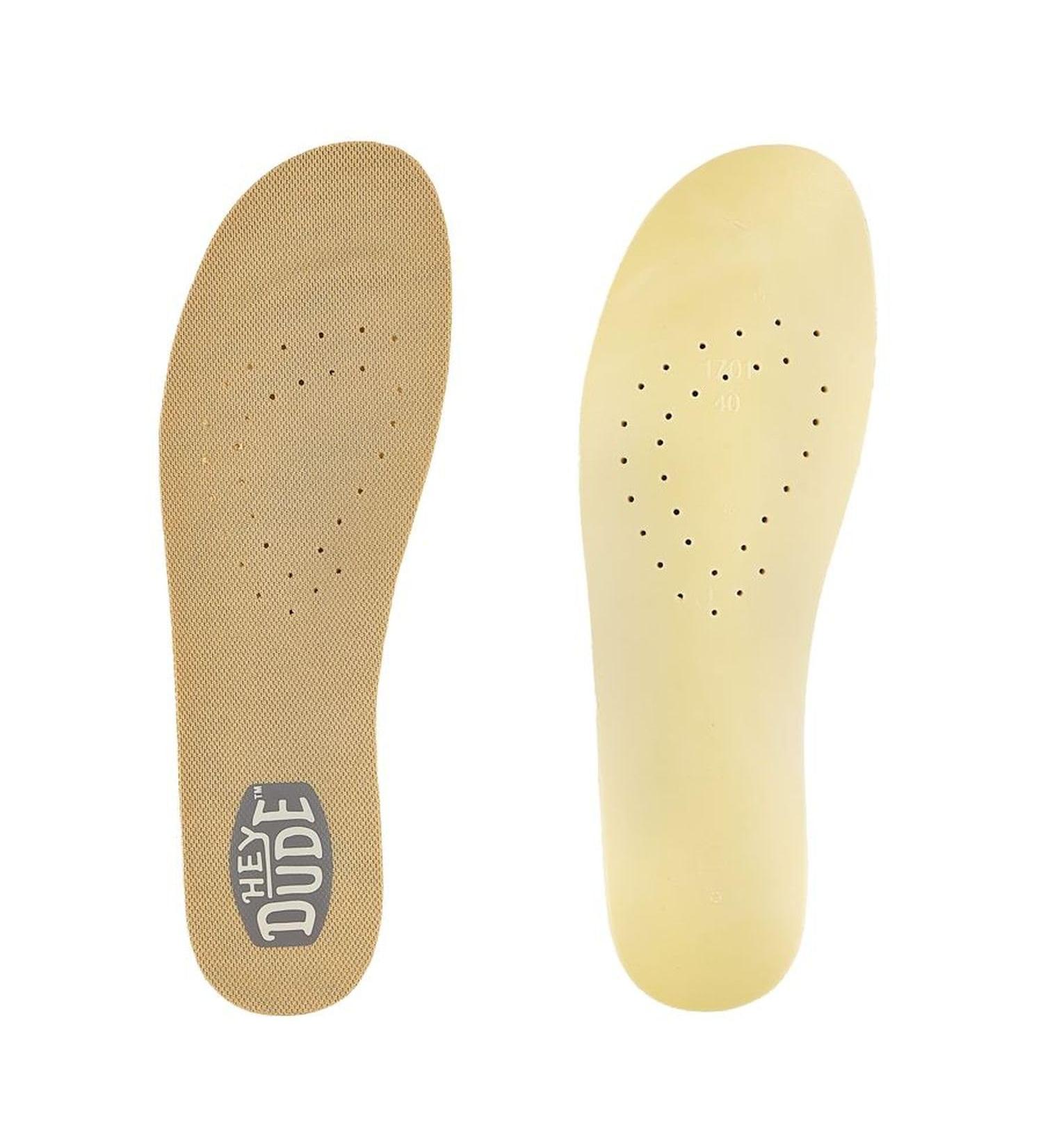 Hey Dude Women's Micro Mesh Insoles W Tan Size 9 | Women's Shoes | Women Slip-on Insoles | Comfortable & Light-Weight