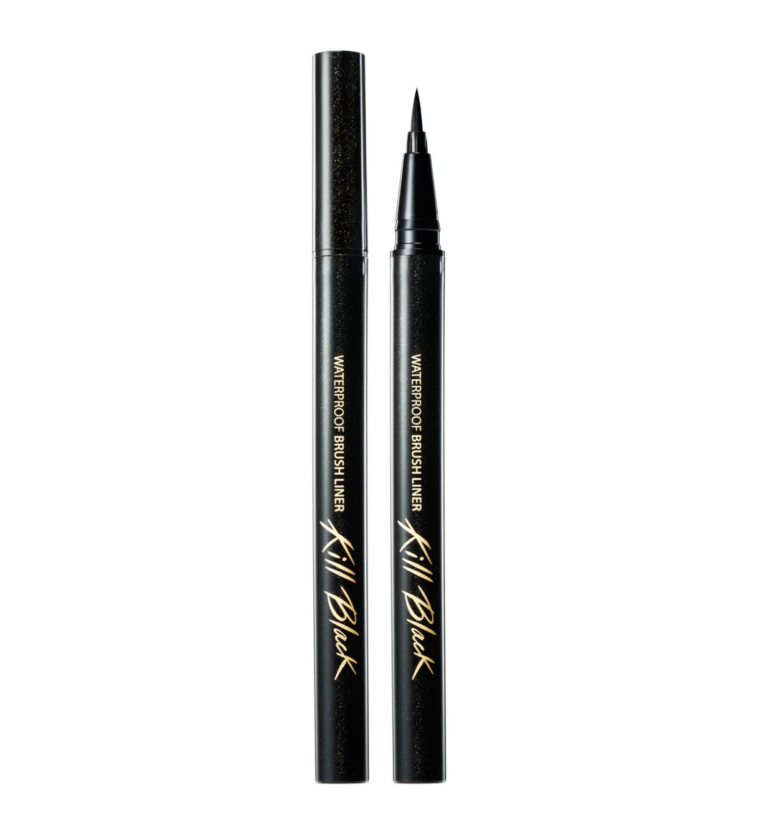 Clio Waterproof Brush Liner Kill Black - Precision Eyeliner 0.01 fl oz - Buy Online on GoSupps.com