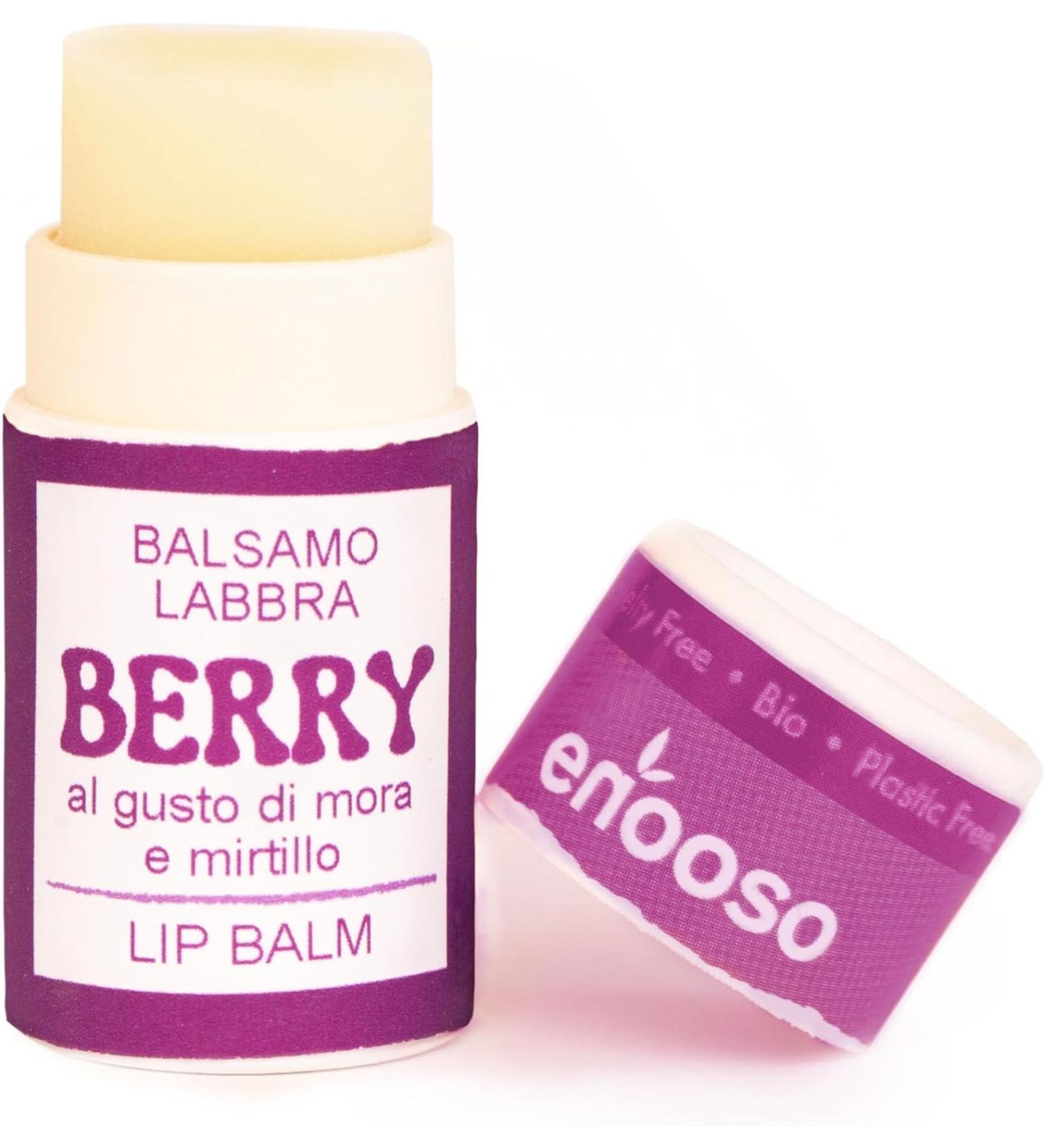  ENOOSO Enooso - Natural Moisturizing Lip Balm for Chapped Lips Blackberry Long-Lasting Lip Care Ski Lip Stick 100% Vegan Lip Balm Moisturizing Lip Stick 10 ml - Buy Online on GoSupps.com
