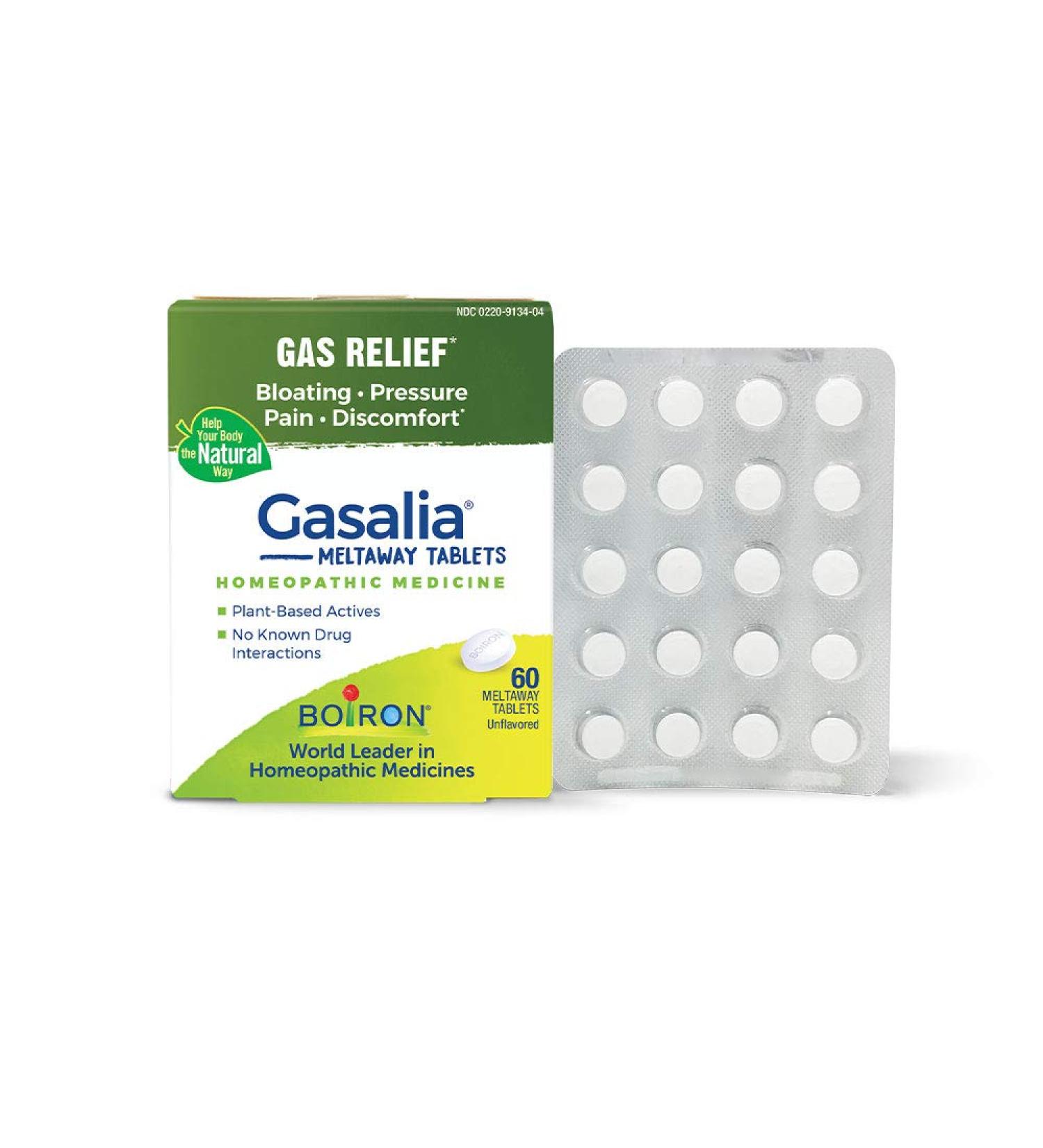 Boiron Gasalia Tablets for Gas Relief | 60 Count - Homeopathic Relief - Buy Online on GoSupps.com