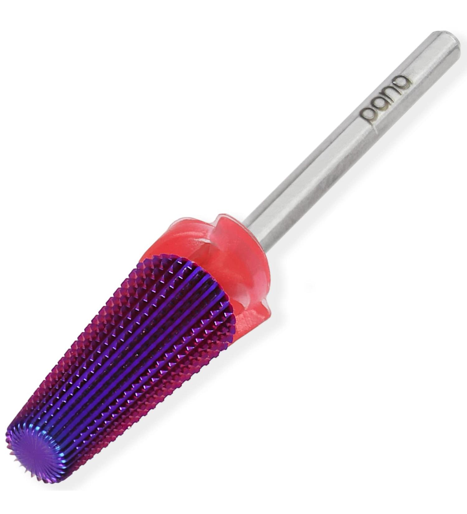 PANA Nail Carbide 5 in 1 Bit - Two Way Rotate use for Both Left and Right Handed - Fast remove Acrylic or Hard Gel - 3/32" Shank - Manicure Nail Art Drill Machine (Fine - F Purple) Fine - F Purple - Buy Online on GoSupps.com