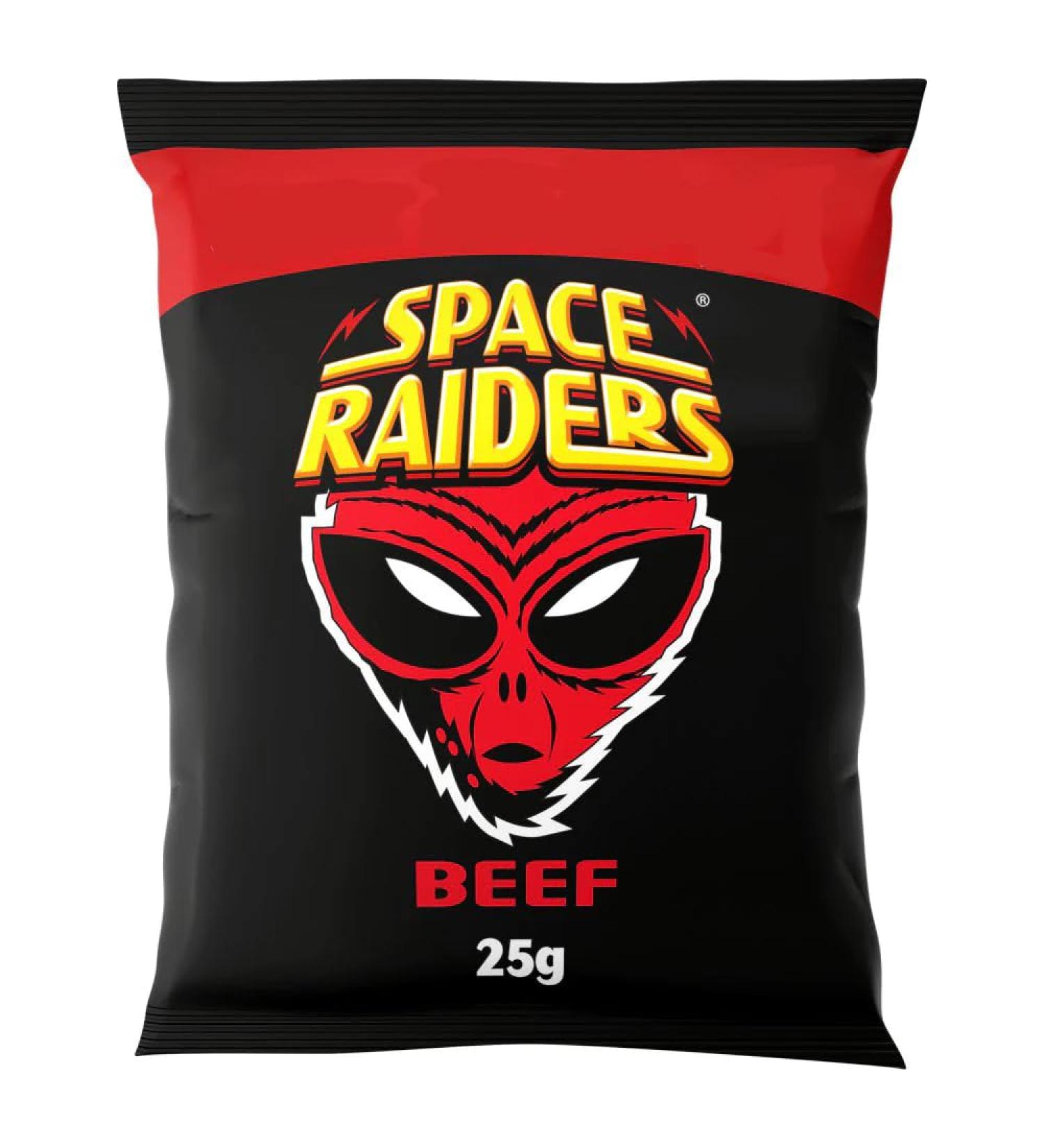 Space Raiders Beef Crisps 25g-Food