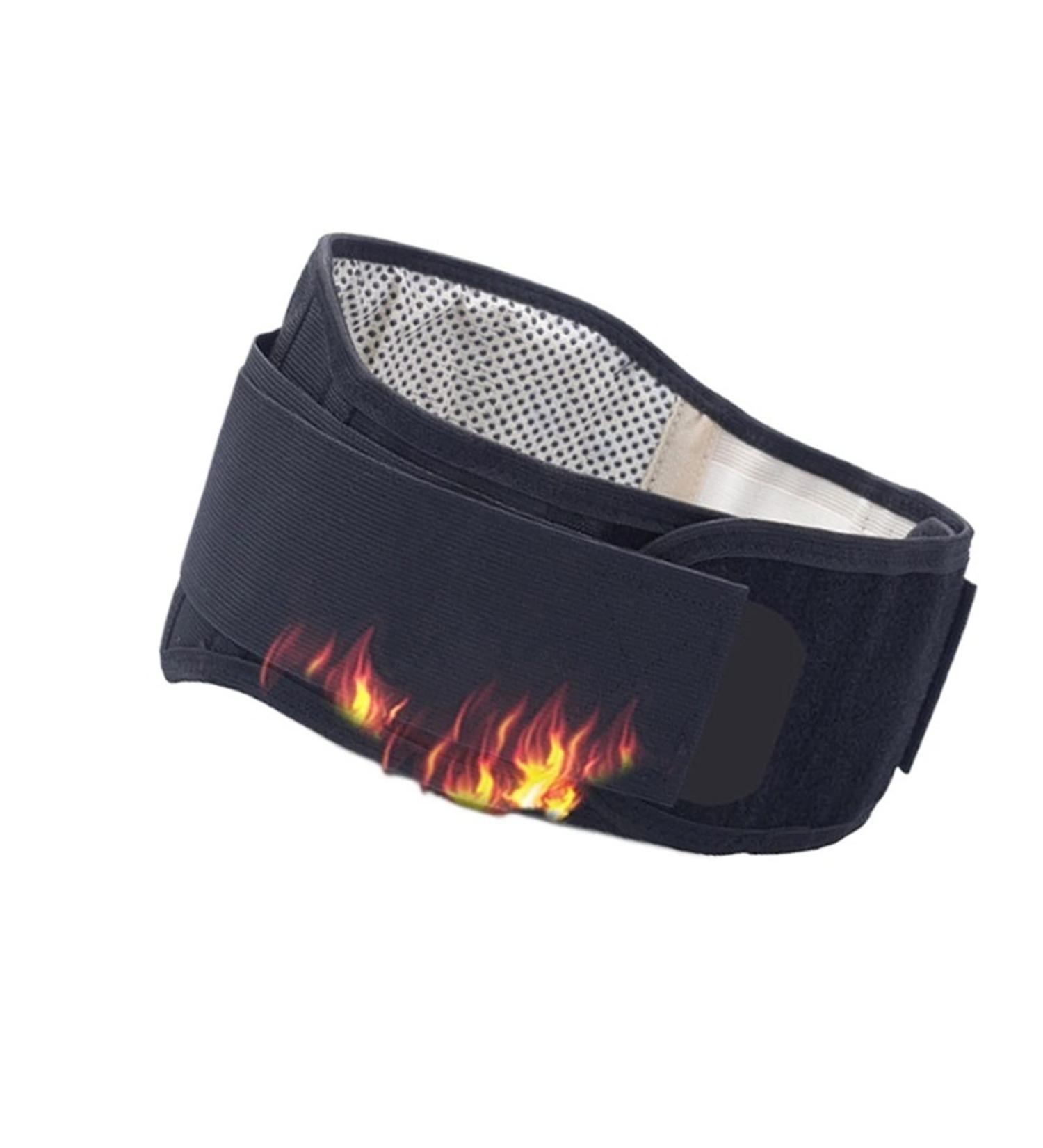 Back Corrector Adjustable Waist Support Belt - Tourmaline Self-Heating Magnetic Therapy for Lumbar Pain Relief - Health & Relaxation (L-XL Waist 106-118cm) - Buy Online on GoSupps.com
