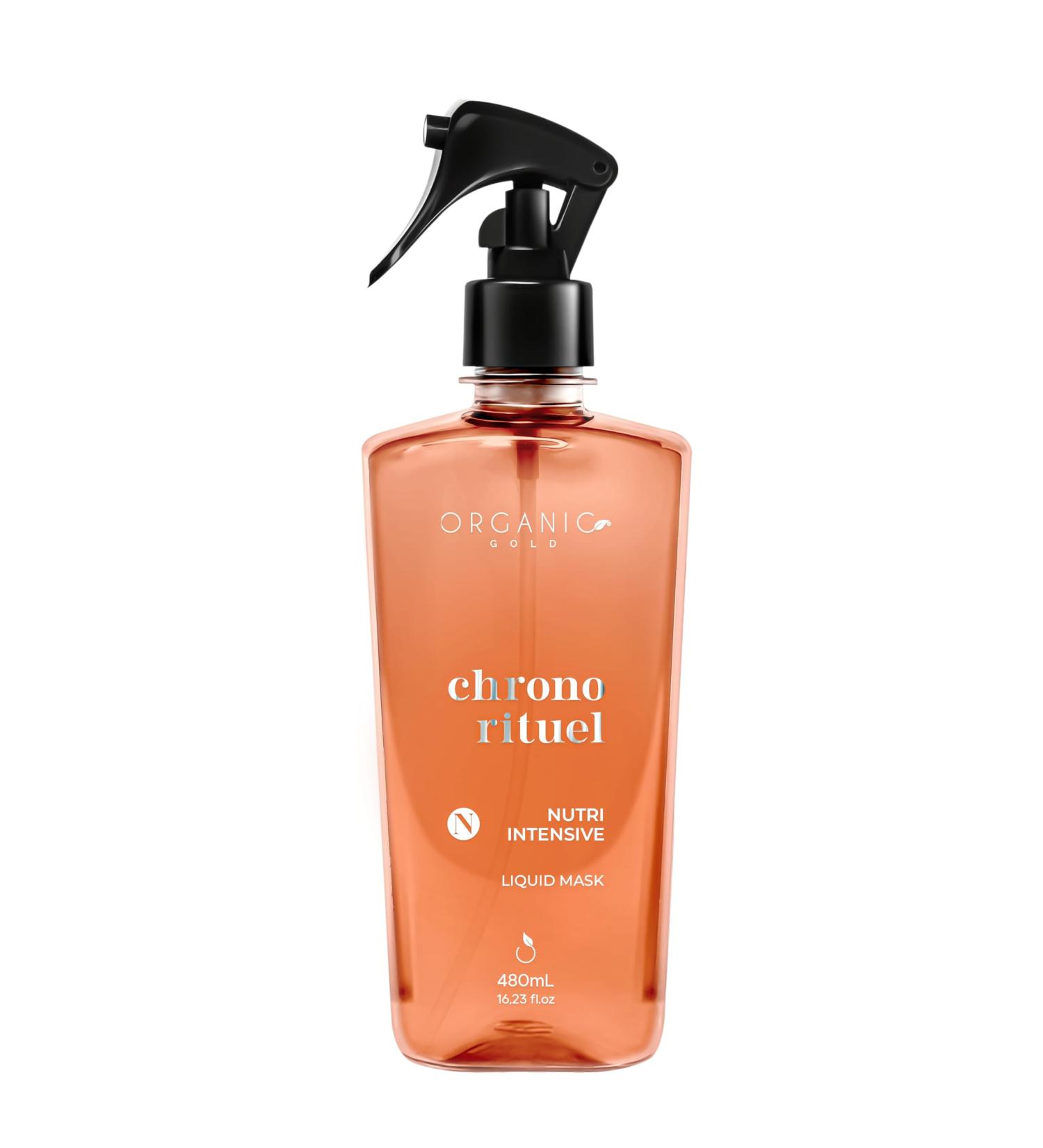  Organic Gold Organic Gold Chrono Rituel Intensive Nutritive Liquid Mask 430 ml Enriched with Coconut Avocado and Chia Oils - Hair - Buy Online on GoSupps.com