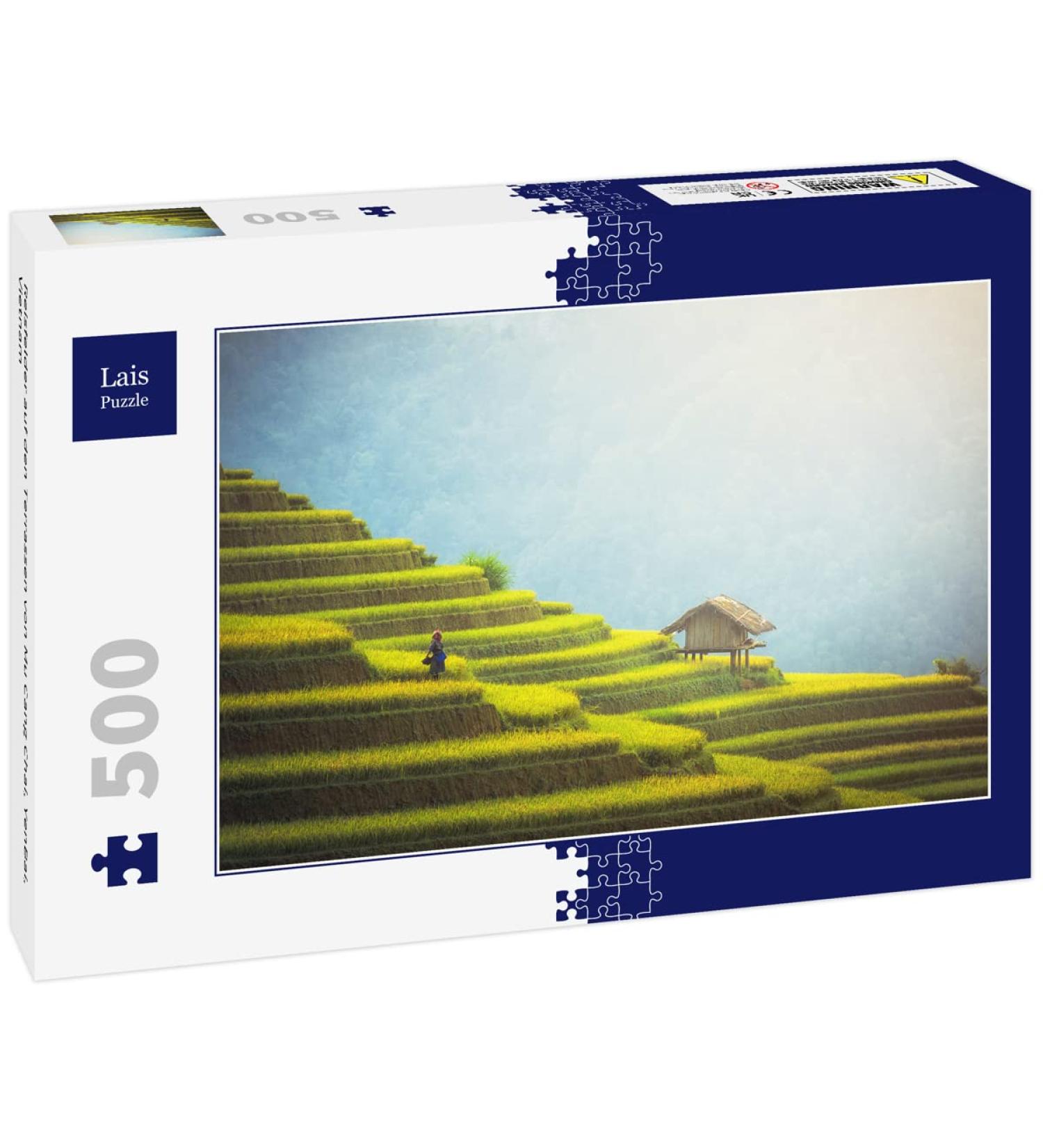 Lais Puzzle Rice fields on the terraces of Mu Cang Chai YenBai Vietnam 500 pieces - Buy Online on GoSupps.com