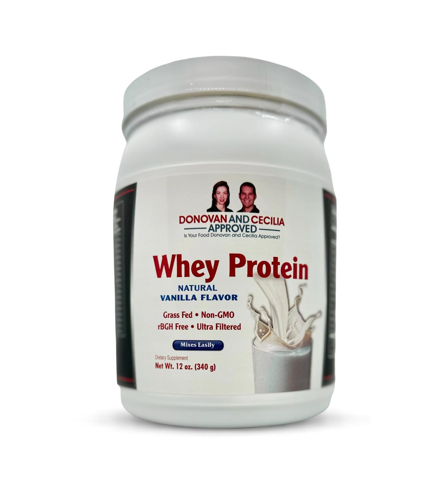 Grass Fed Whey Protein Shake - 19g Protein BCAAs Natural Vanilla Meal Replacement & Post Workout Recovery (12 Oz - Buy Online on GoSupps.com