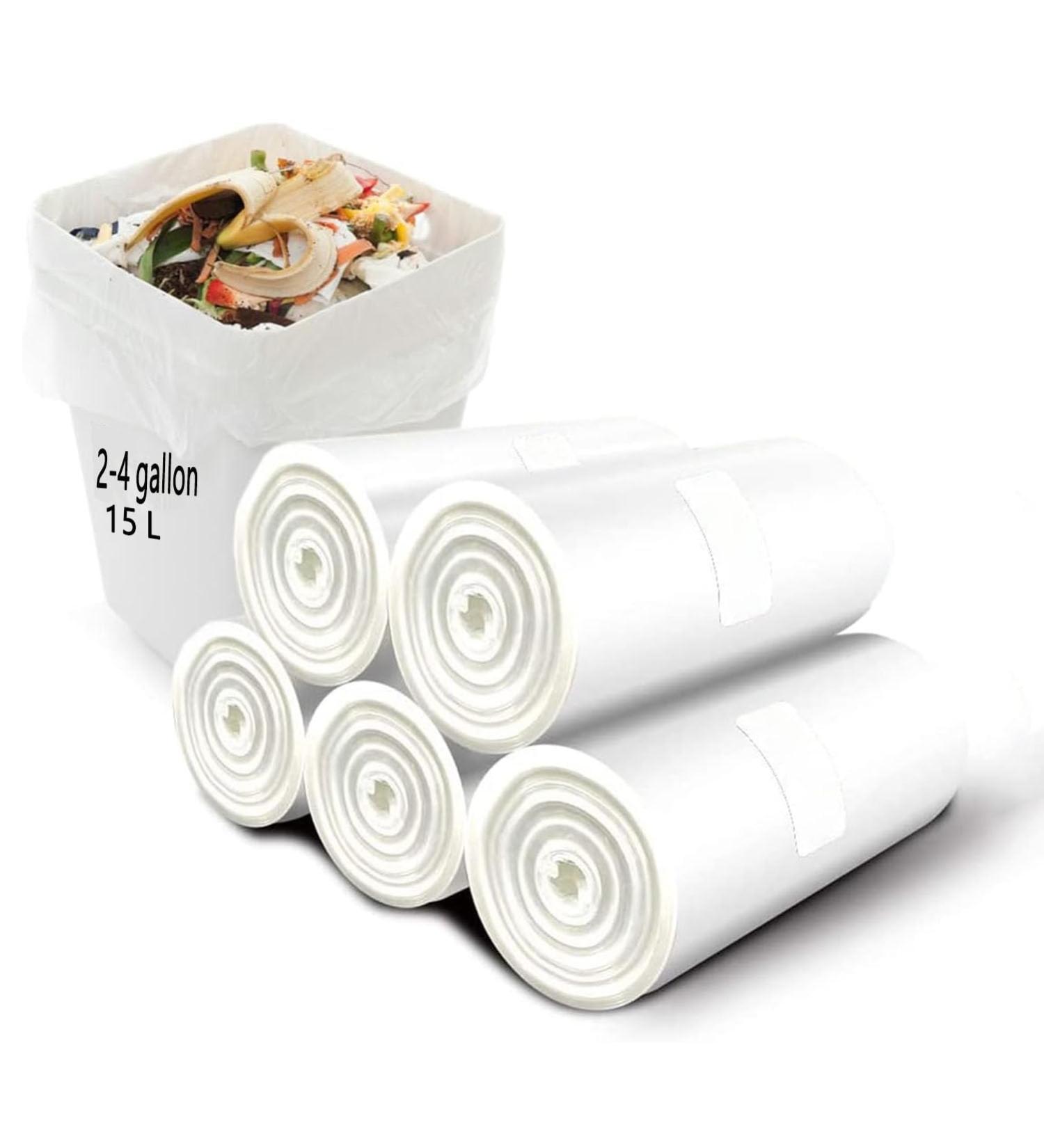 100 Biodegradable Garbage Bags - 15L Compostable Food Waste Bags | 100% Recycled Kitchen & Household Solutions - Buy Online on GoSupps.com