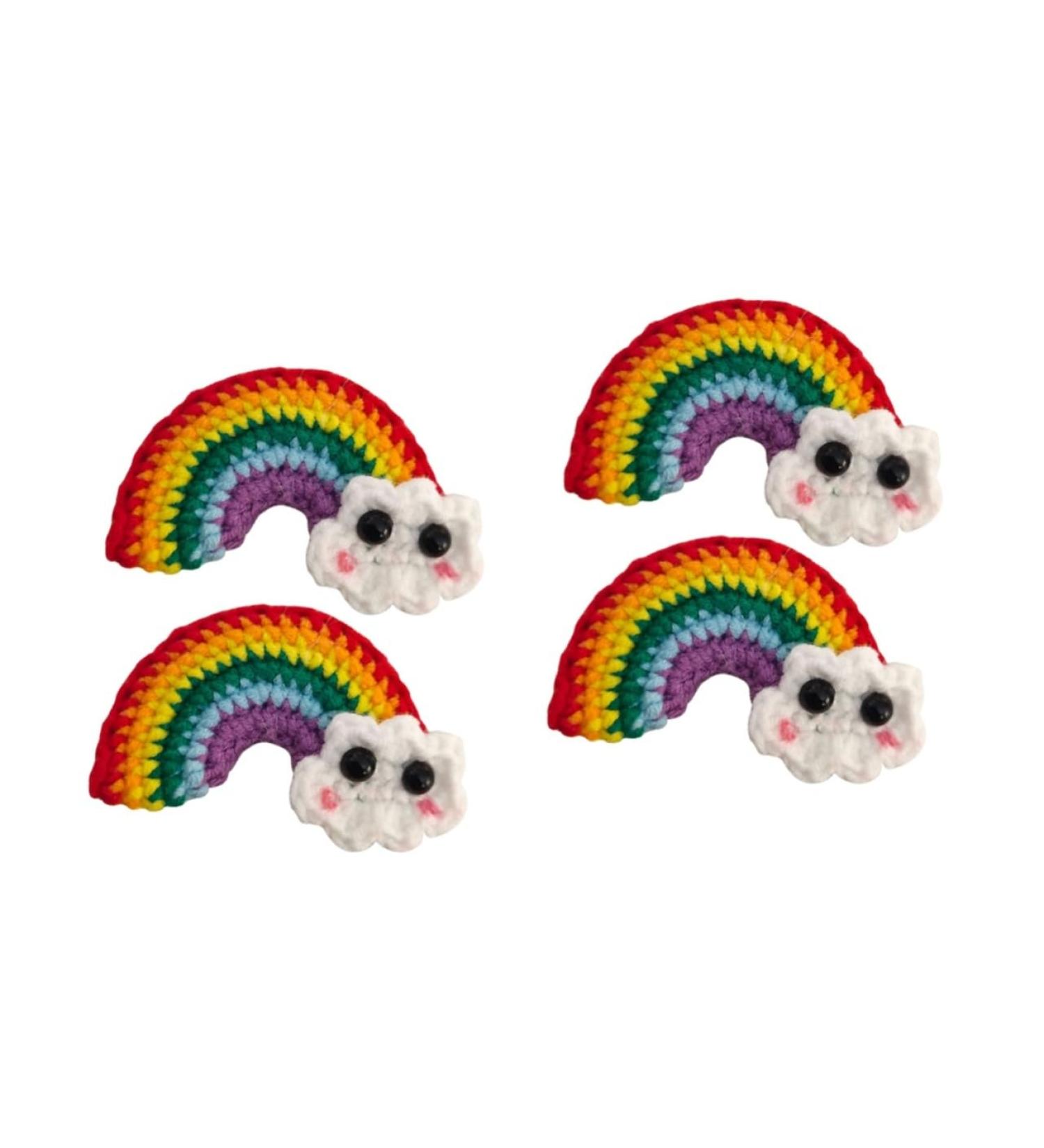 FRCOLOR 2 Pairs Rainbow Barrettes Cotton Rainbow Pendant Cartoon Hair Clips Hair Bows Clips Hair Accessory Bowknot Hairpin Candy Color Hair Clip Kids Barretes Applique Girl Alloy Princess - Buy Online on GoSupps.com