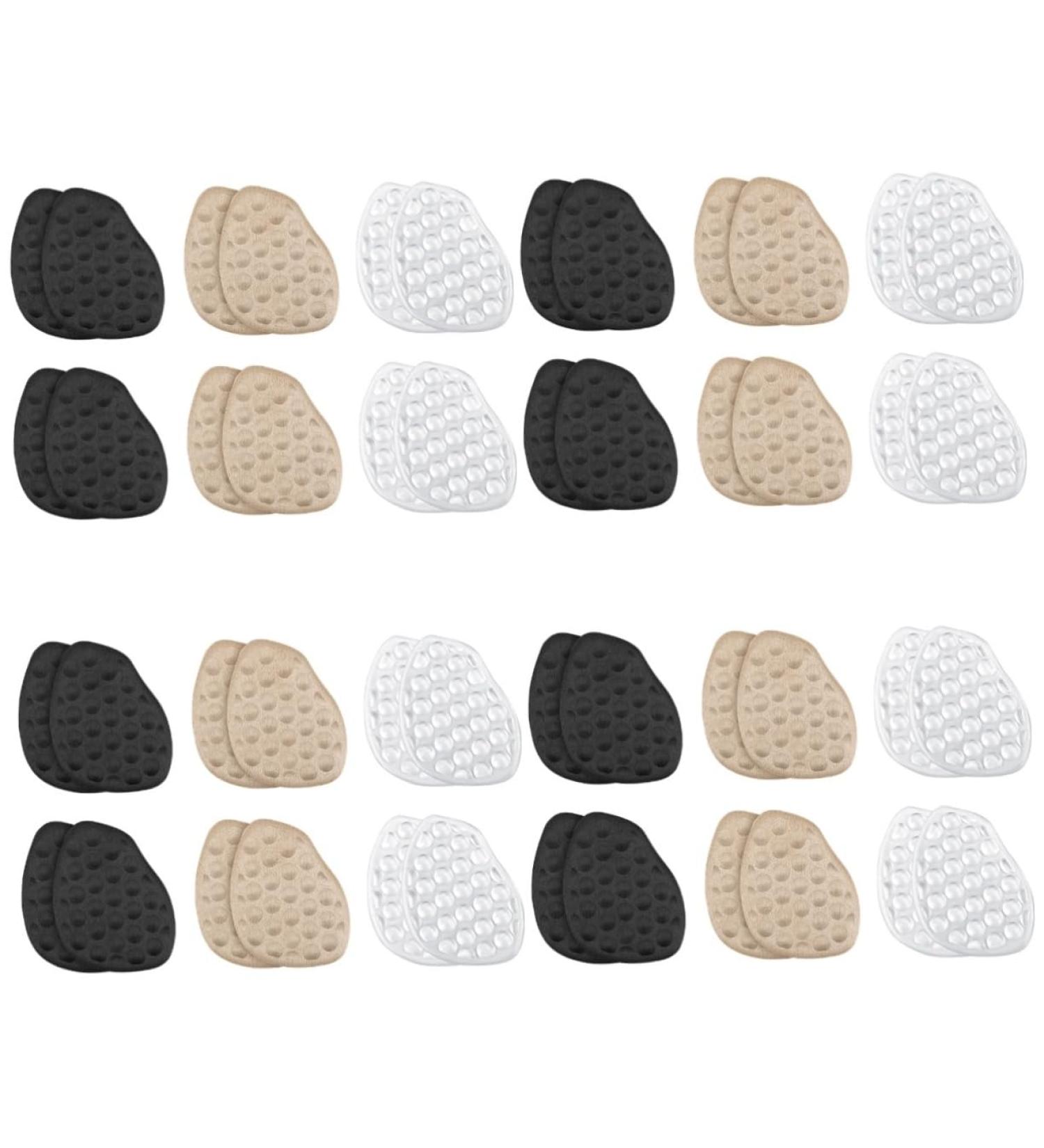 FOMIYES 24 Pairs High Heel Forefoot Pads - Cushioned Non-Skid Gel Toe Pads for Women - Comfort & Support for Kitten Heels - Adhesive Half Size Foot Cushions - Buy Online on GoSupps.com